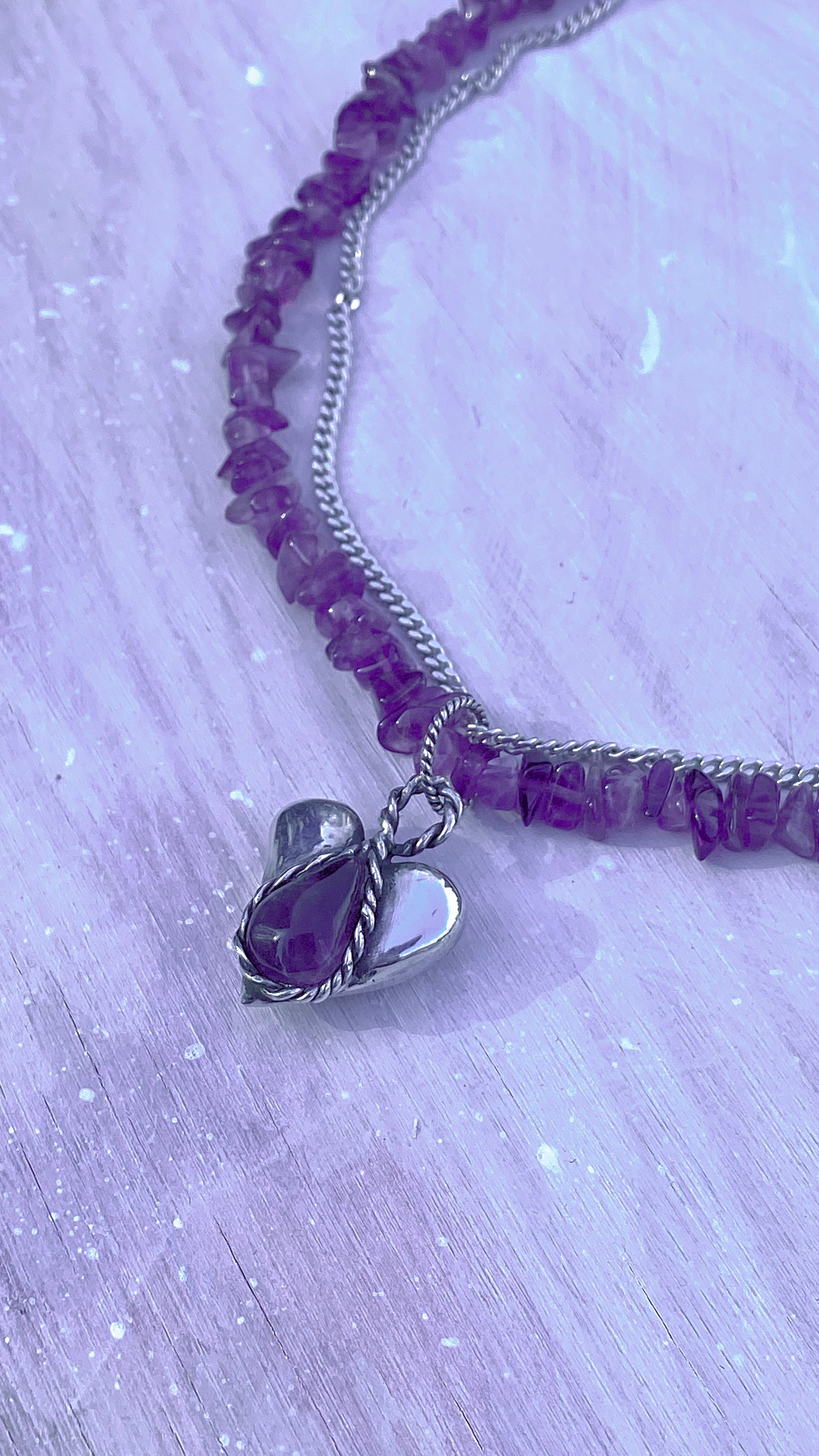 ꩜ volua ꩜ heavy amethyst heart