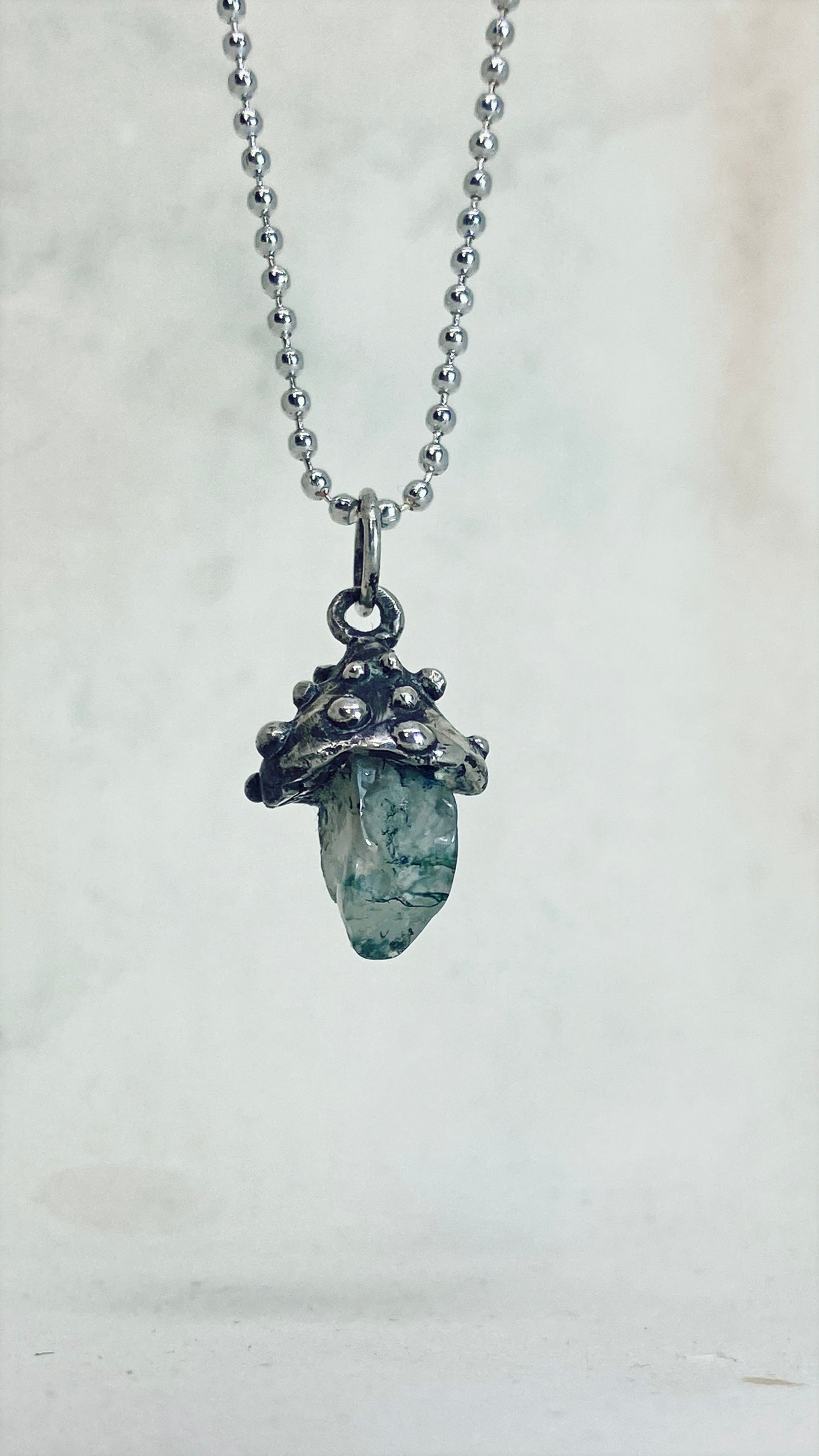 ꩜ volua mini ꩜ toadstool I { moss agate }