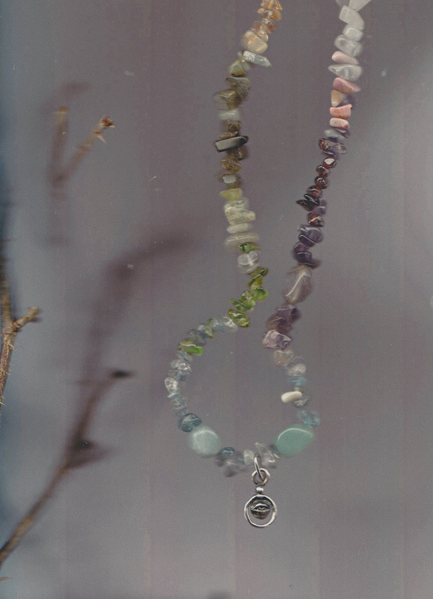 mini eye spiral on gem chakra gradient 𓅪 corvina 𓅪