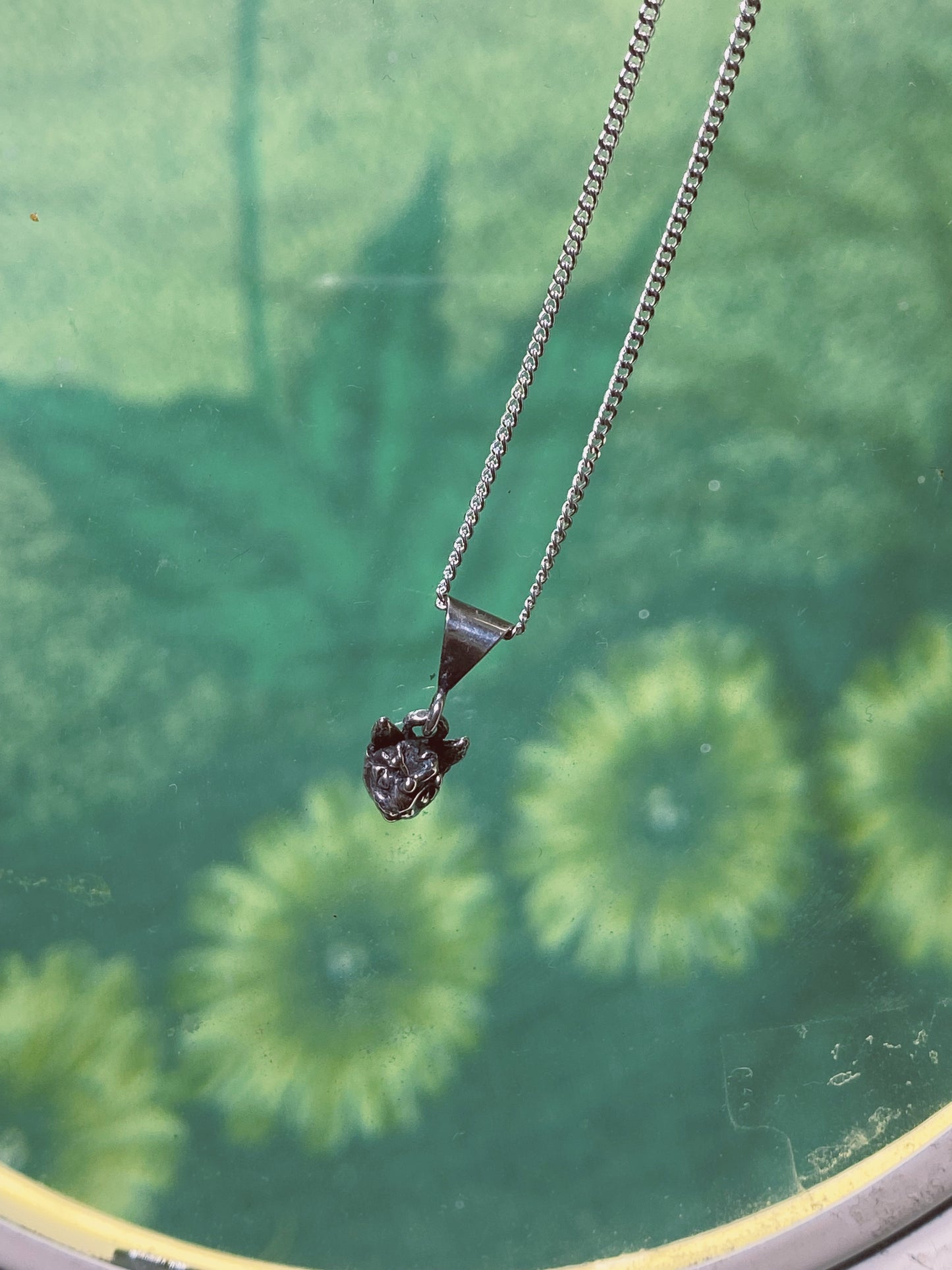 heart cat // tiny cat head charm