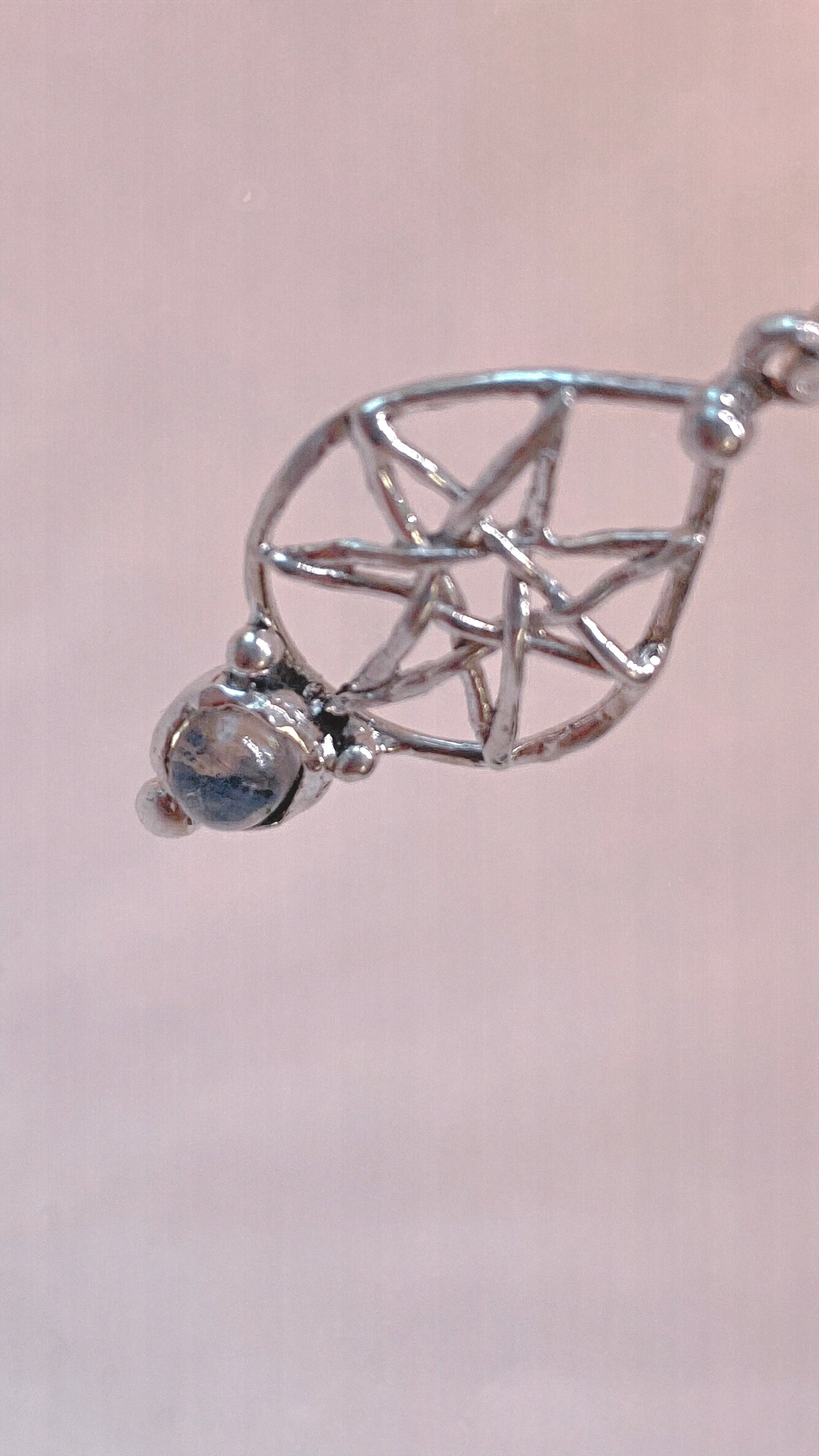 ᠅ sunken city ᠅ opal fog star – one-of-a-kind silver opal star pendant, handmade artisan jewellery, ethereal luxury heirloom gift