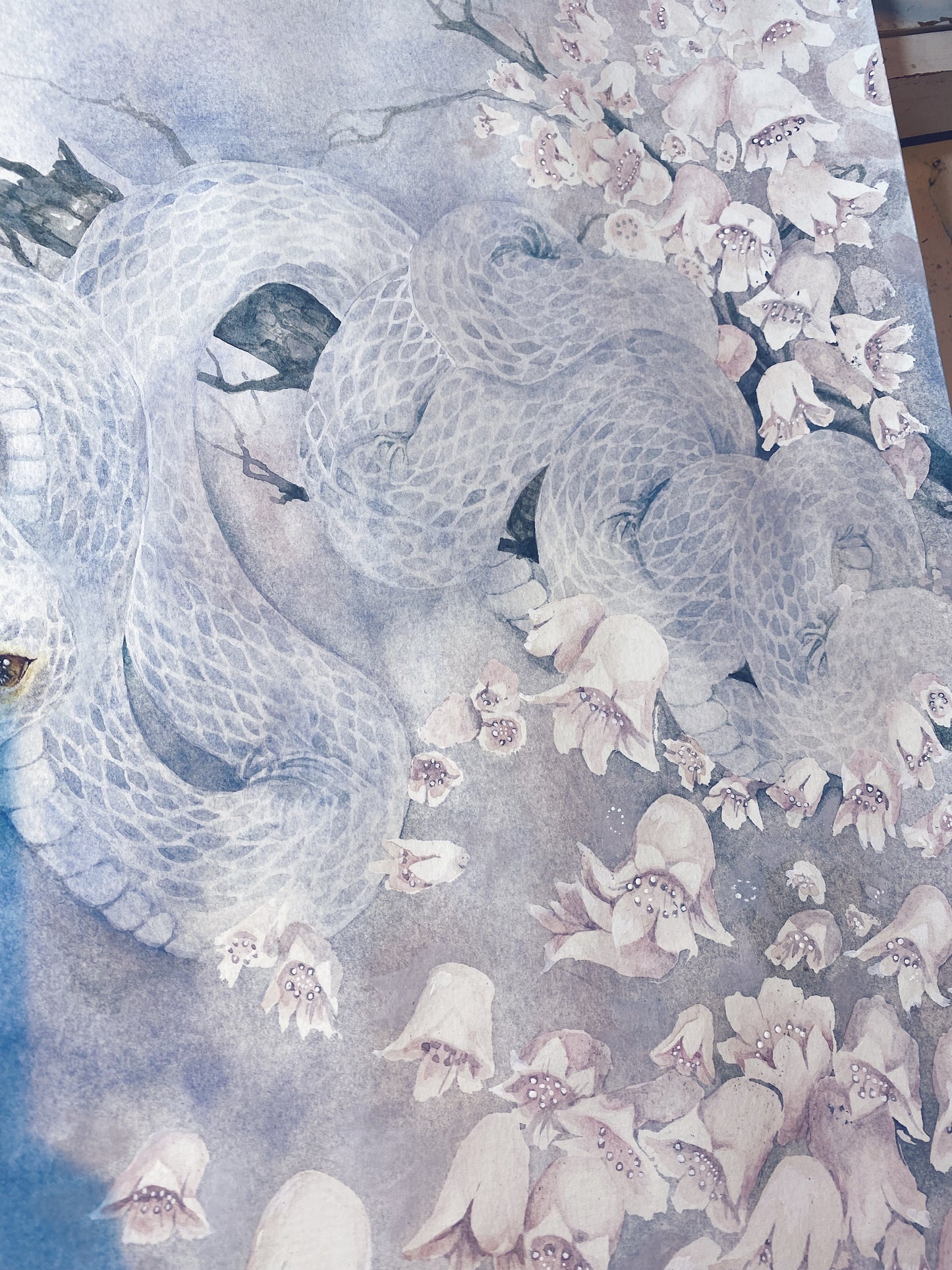 Warm Eyed Serpent // Original Painting