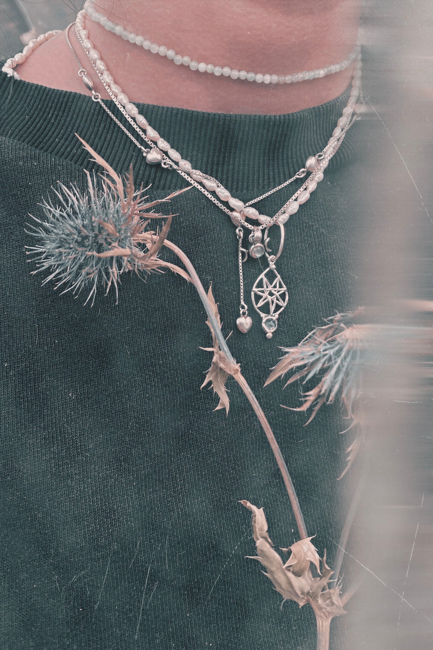 ᠅ sunken city ᠅ opal fog star – one-of-a-kind silver opal star pendant, handmade artisan jewellery, ethereal luxury heirloom gift