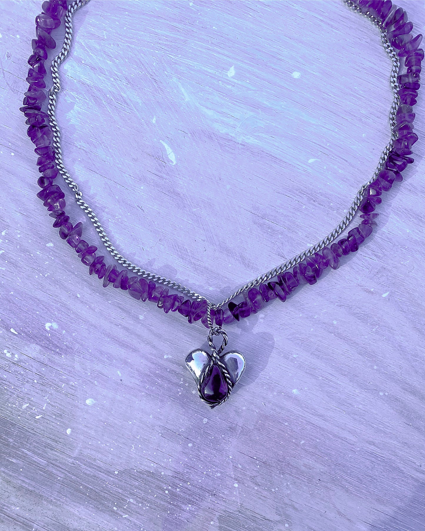 ꩜ volua ꩜ heavy amethyst heart