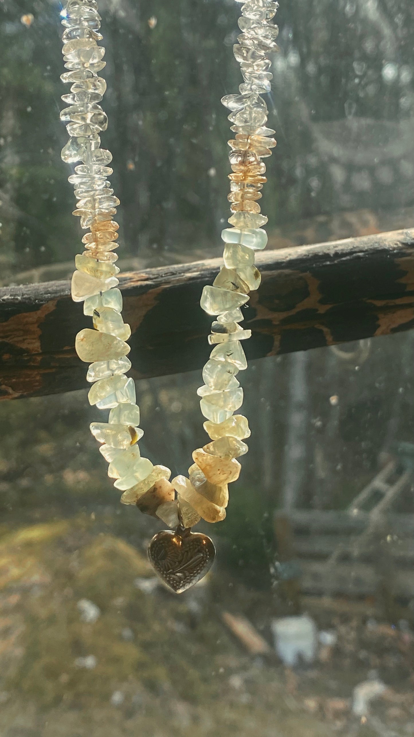 rustic patterned vintage heart on textured gemstone gradient