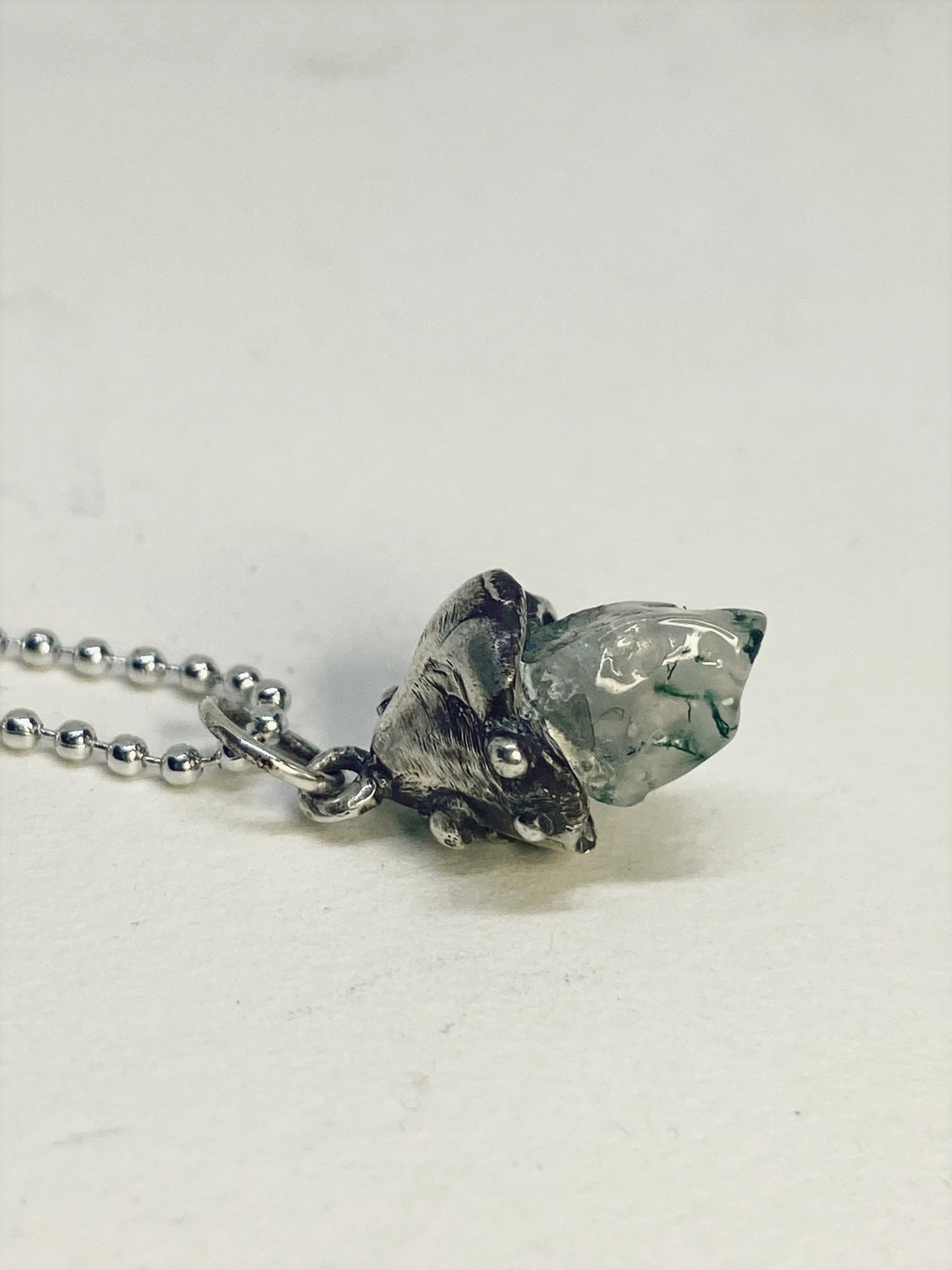 ꩜ volua mini ꩜ toadstool I { moss agate }