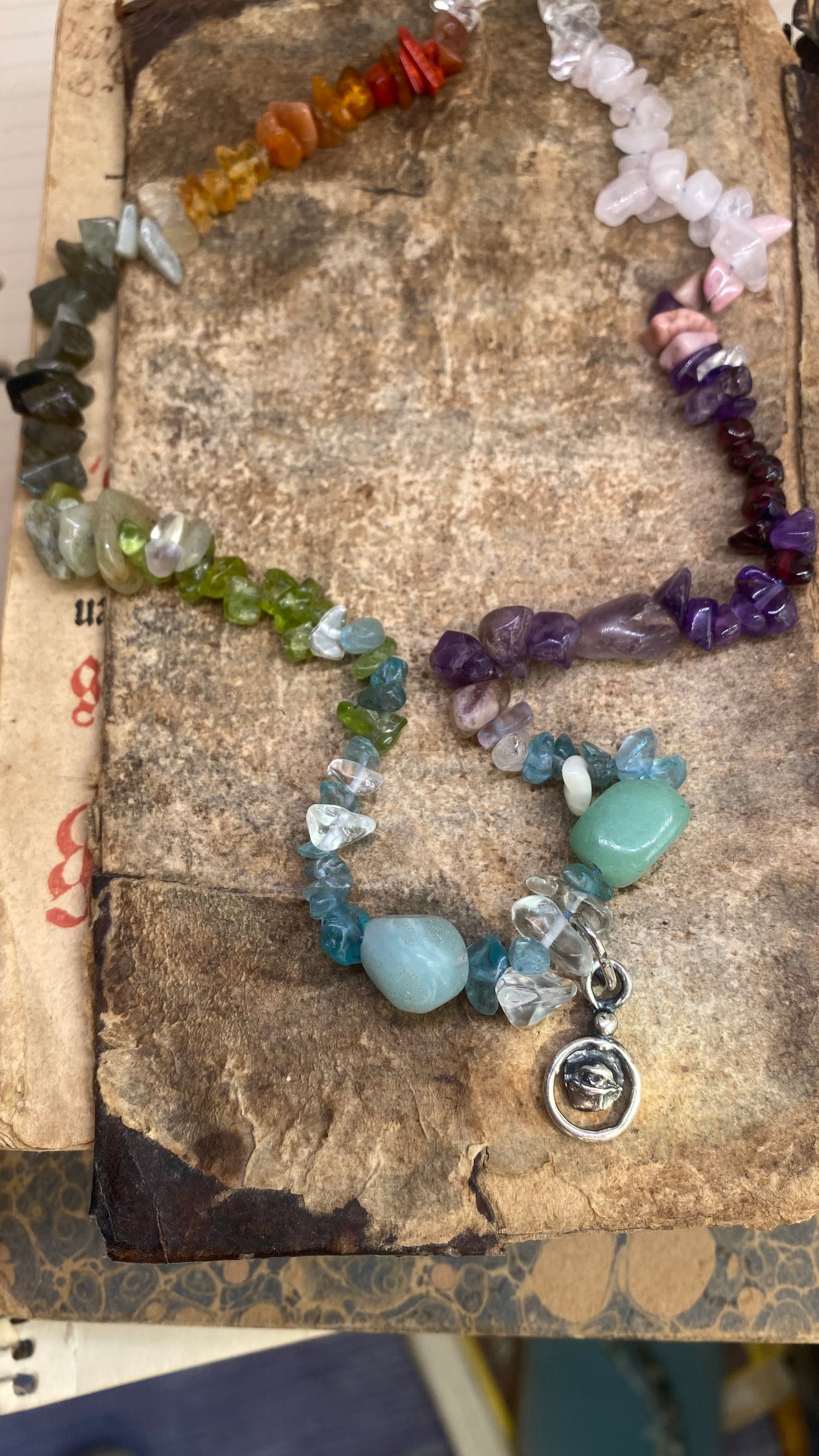 mini eye spiral on gem chakra gradient 𓅪 corvina 𓅪