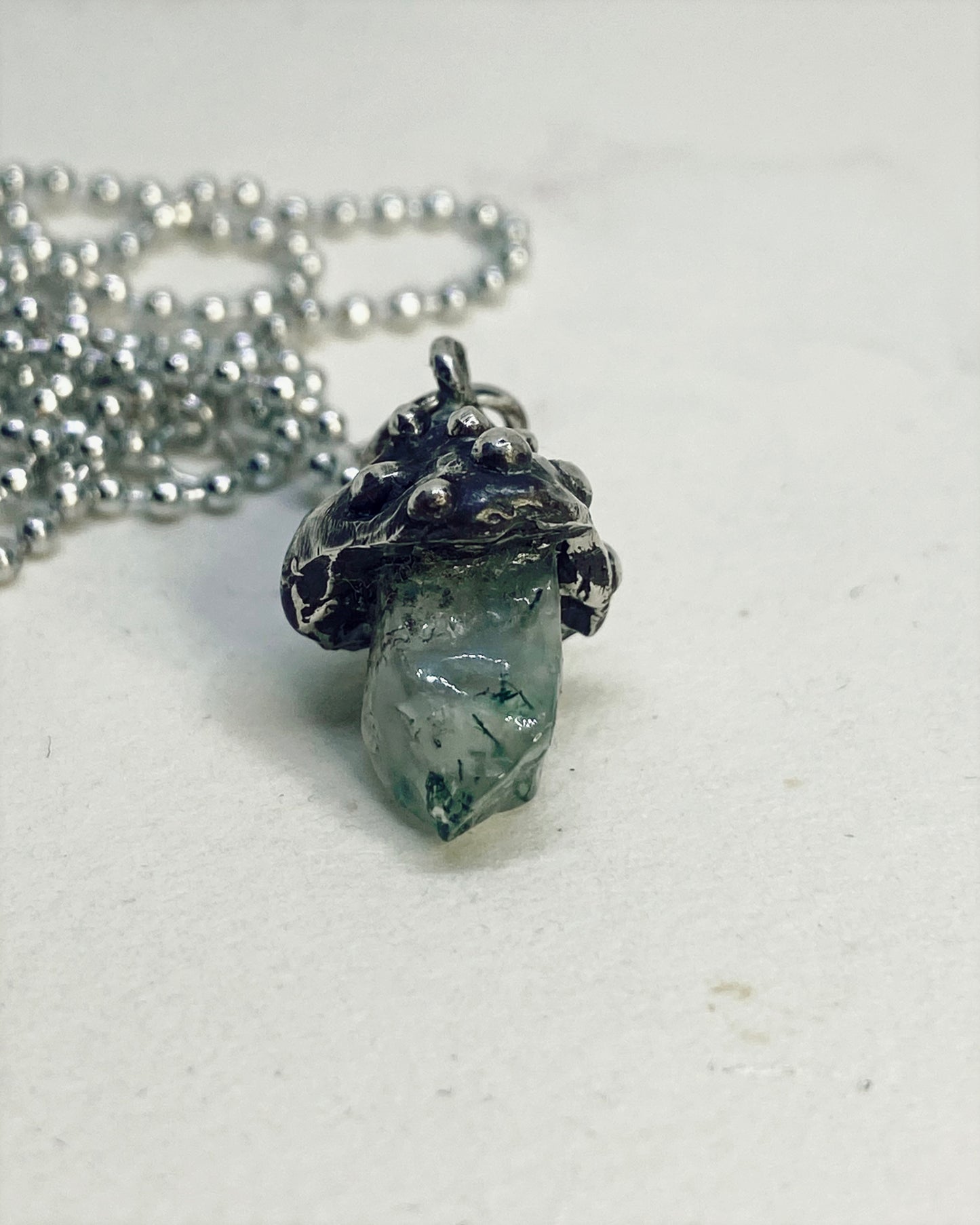 ꩜ volua mini ꩜ toadstool I { moss agate }