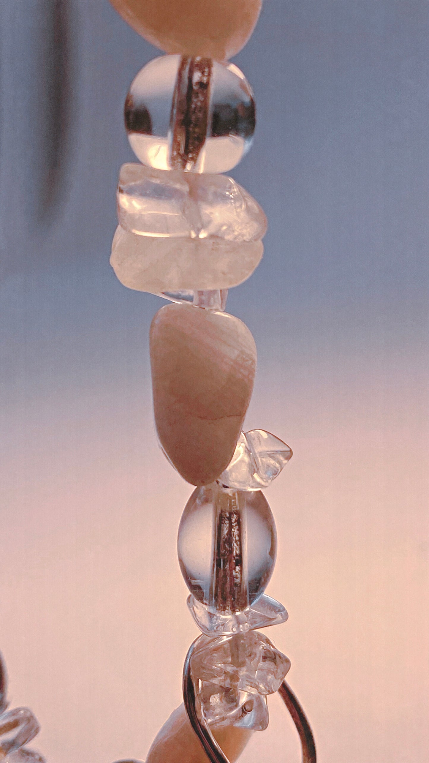 ᠅ sunken city ᠅ herkimer wand – unique silver herkimer diamond wand necklace, handcrafted artisan design, crystal healing heirloom gift