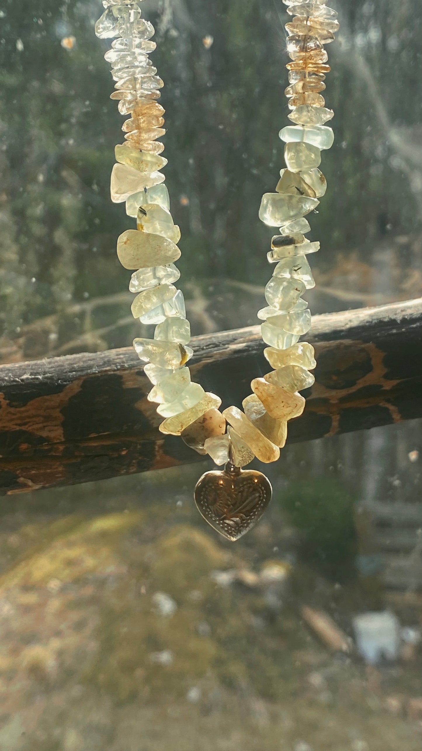 rustic patterned vintage heart on textured gemstone gradient