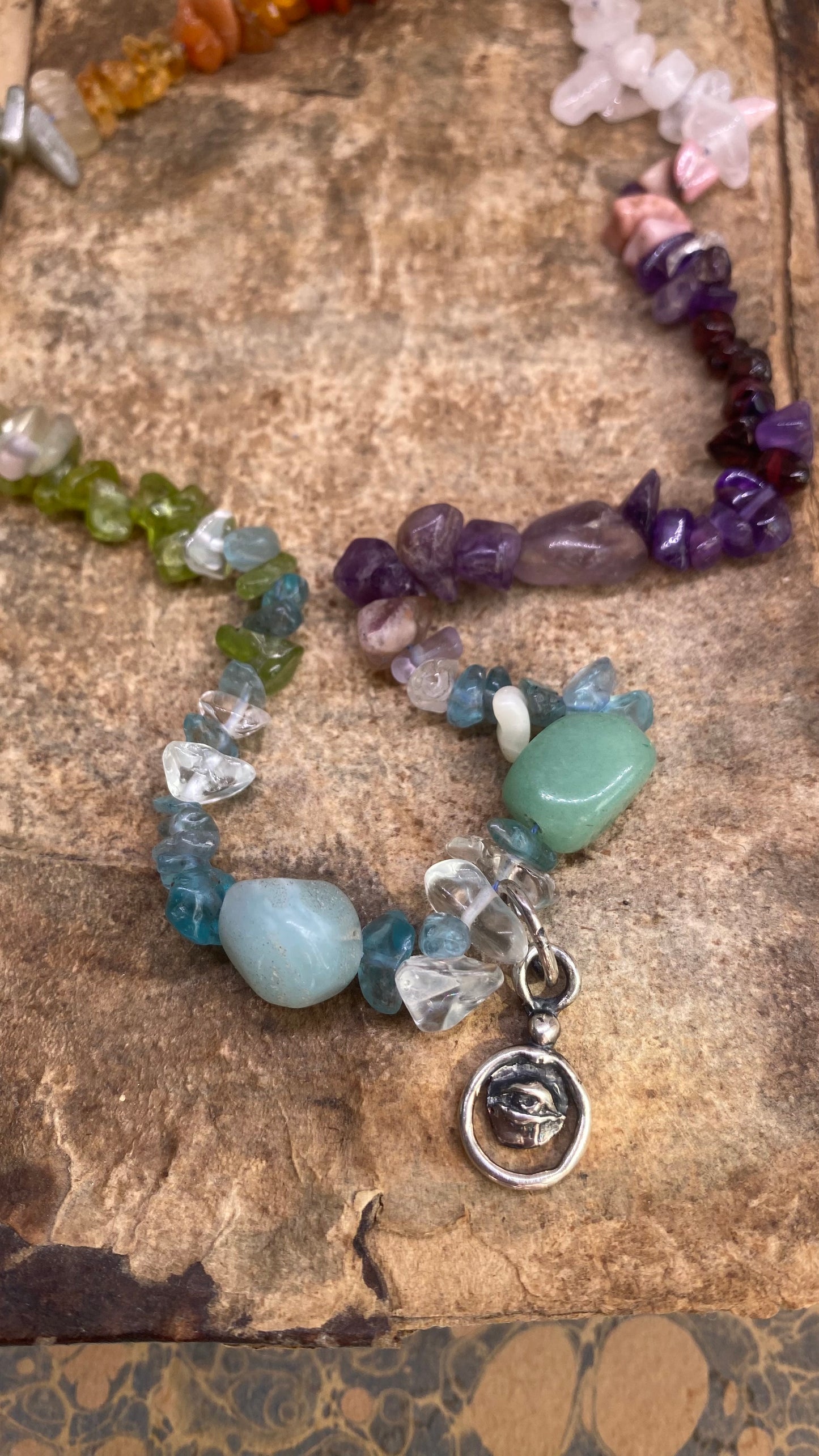 mini eye spiral on gem chakra gradient 𓅪 corvina 𓅪