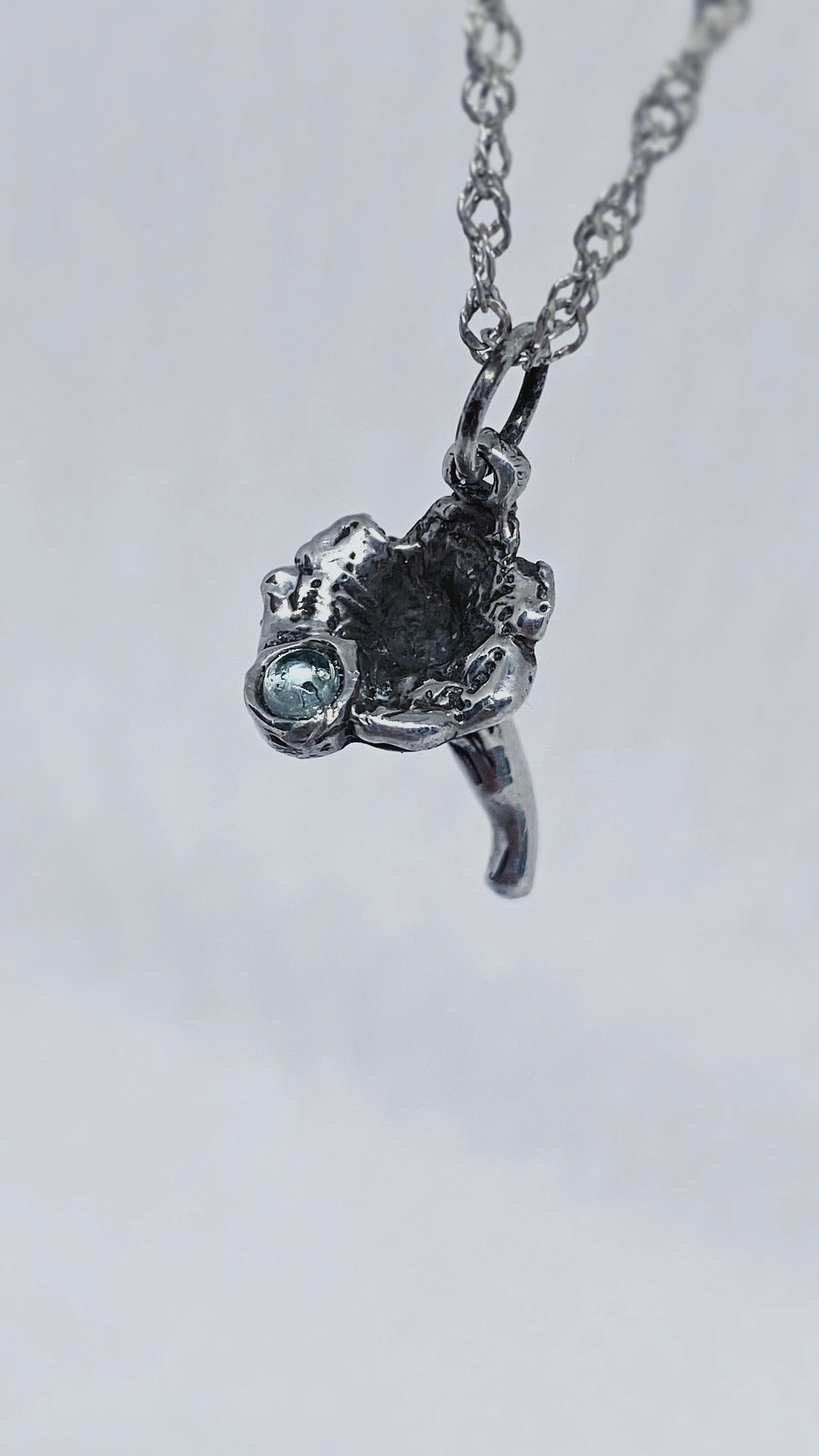 mushroom pendant // 'dewy agarica'