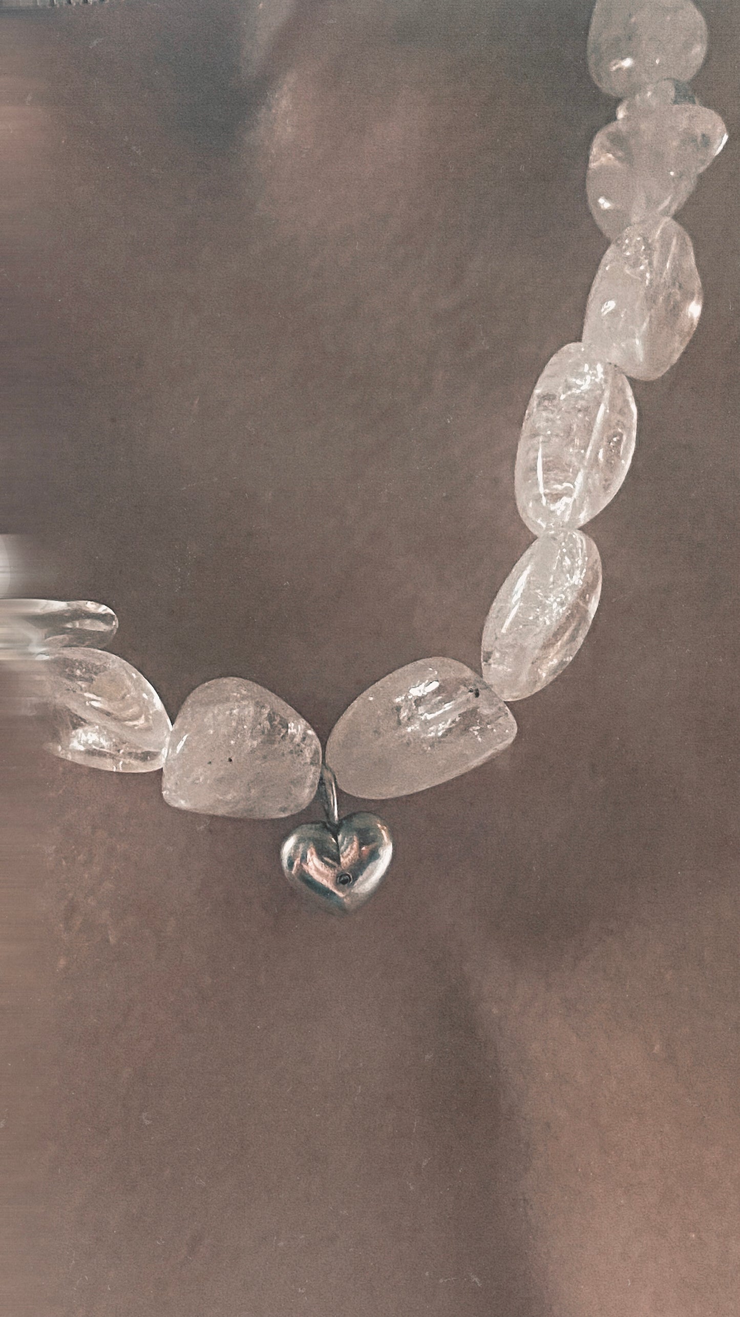 clear quartz silver love radiant