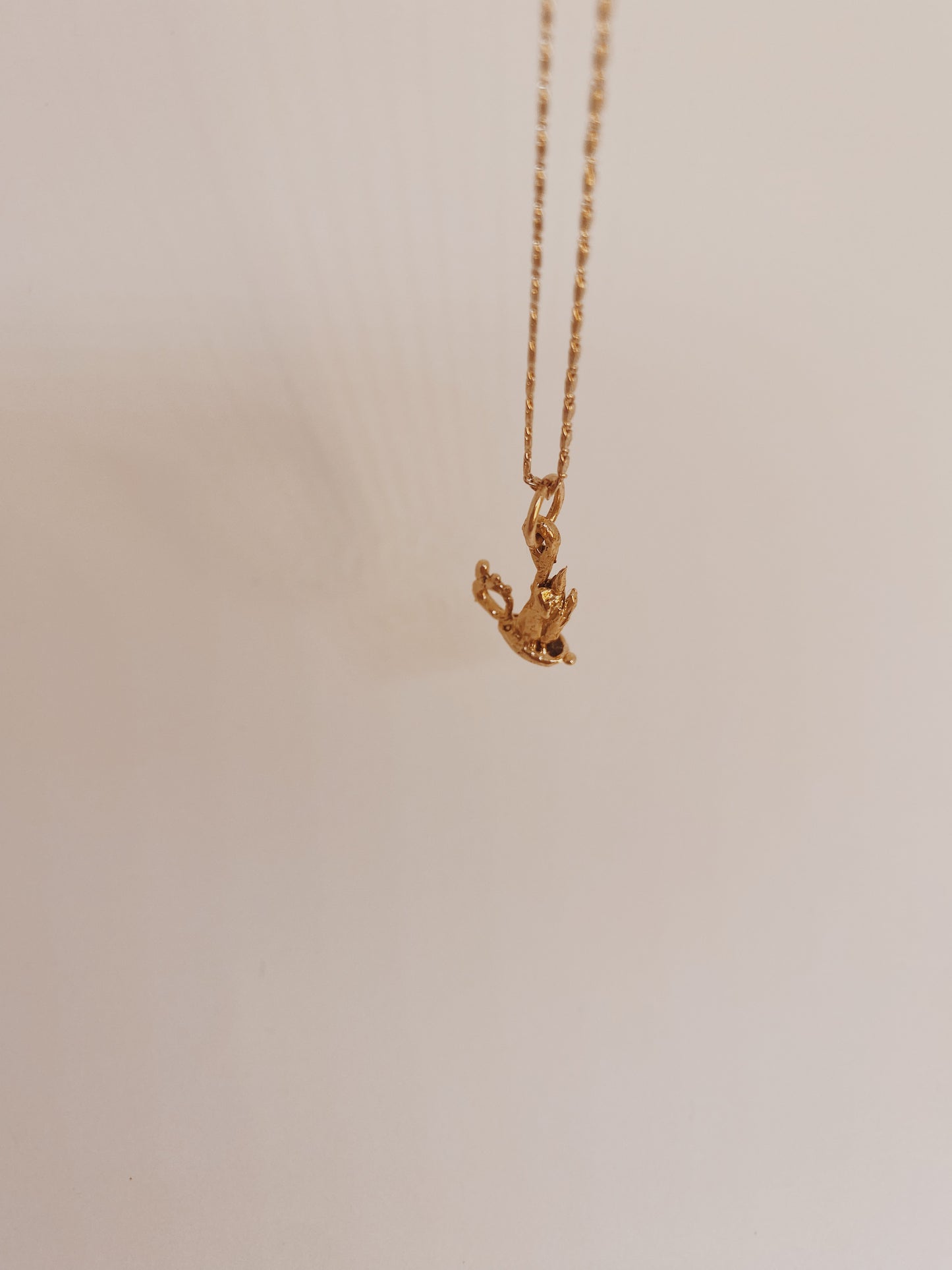solid 14k gold wick // mini candle charm