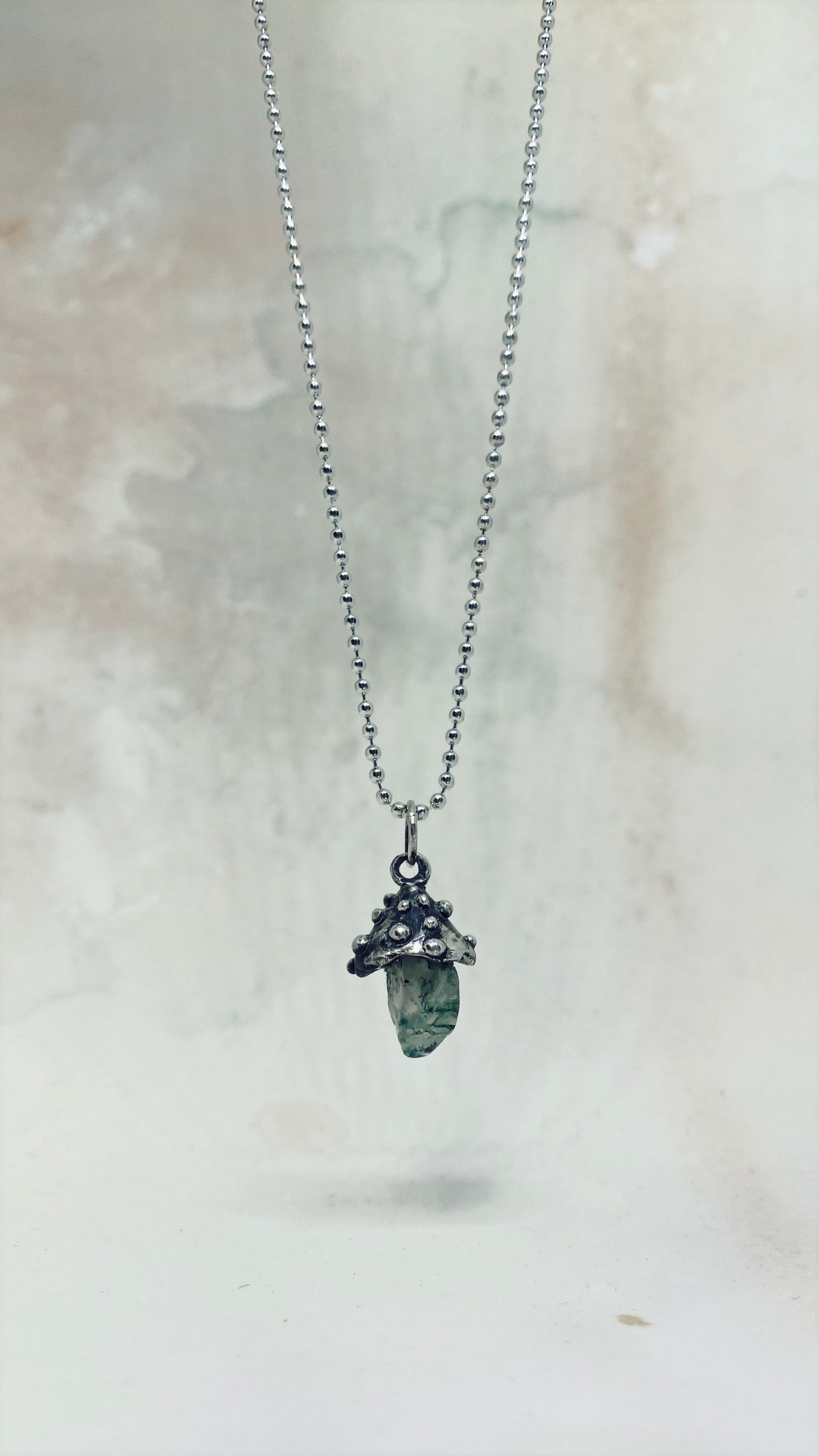 ꩜ volua mini ꩜ toadstool I { moss agate }