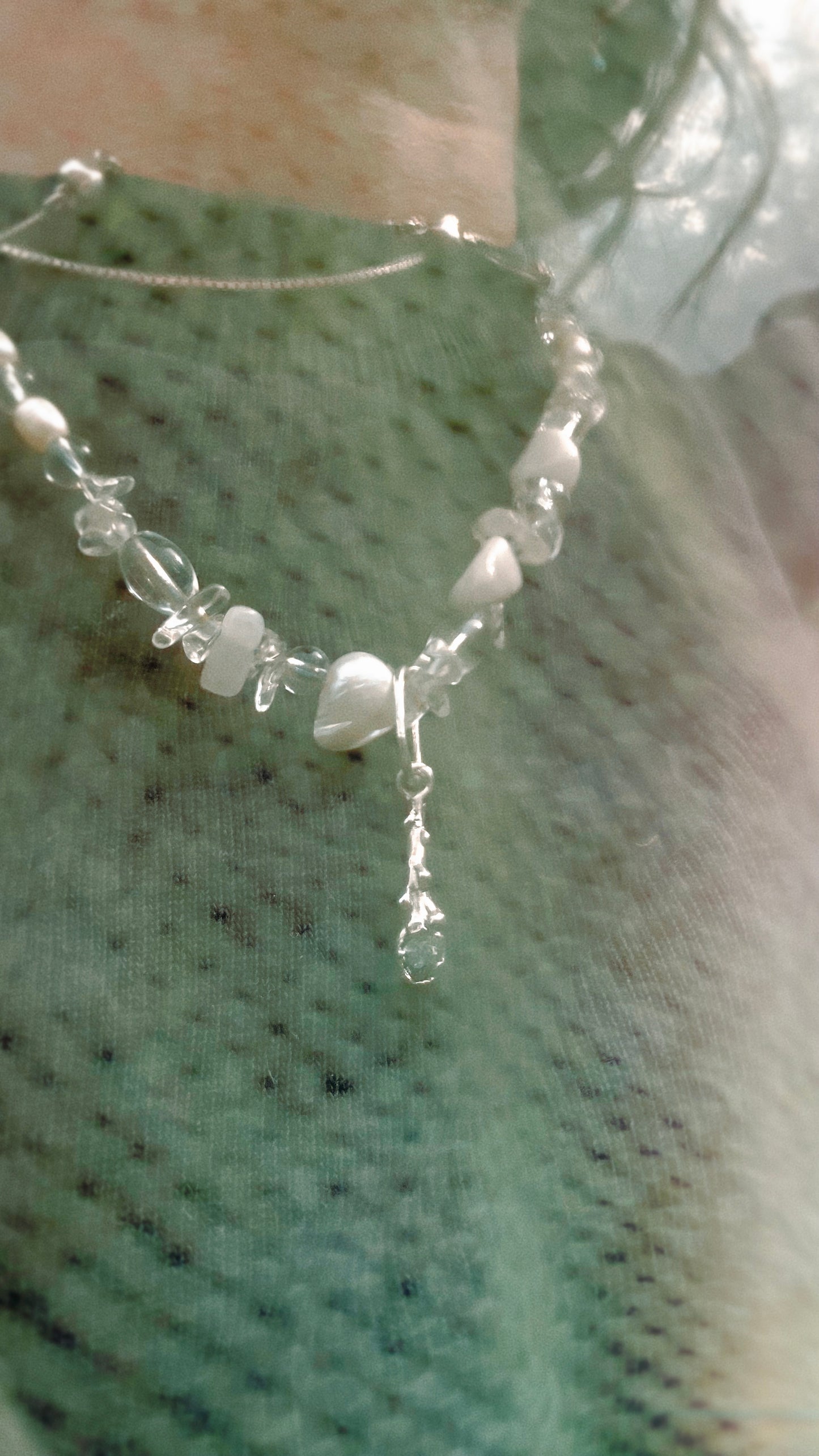 ᠅ sunken city ᠅ herkimer wand – unique silver herkimer diamond wand necklace, handcrafted artisan design, crystal healing heirloom gift