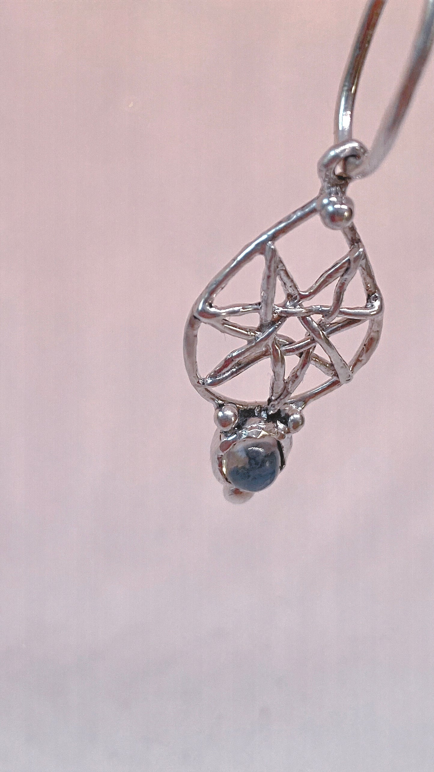 ᠅ sunken city ᠅ opal fog star – one-of-a-kind silver opal star pendant, handmade artisan jewellery, ethereal luxury heirloom gift
