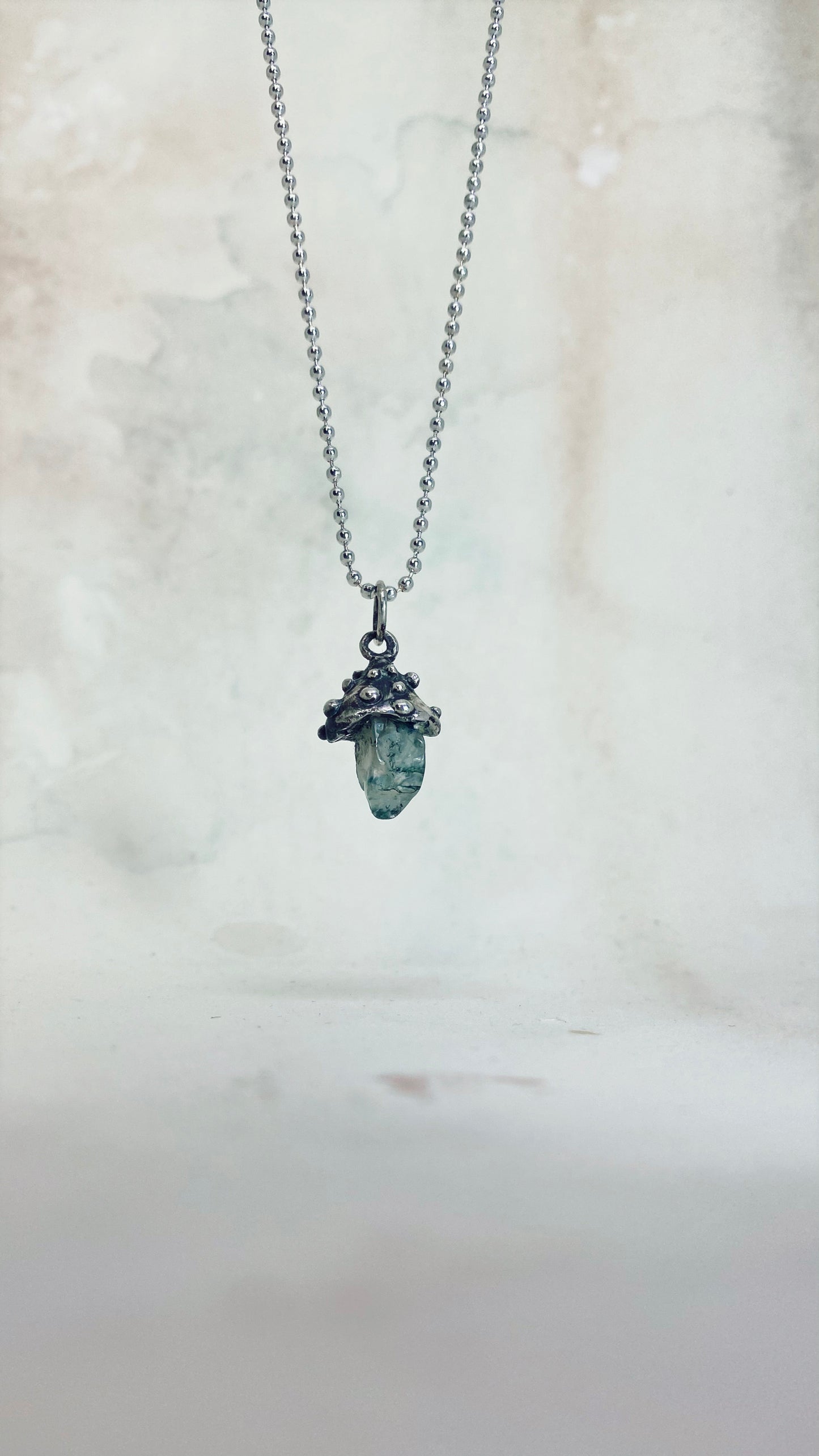 ꩜ volua mini ꩜ toadstool I { moss agate }