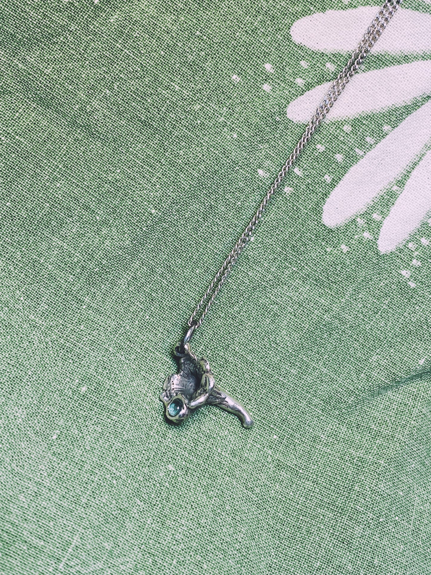 mushroom pendant // 'dewy agarica'