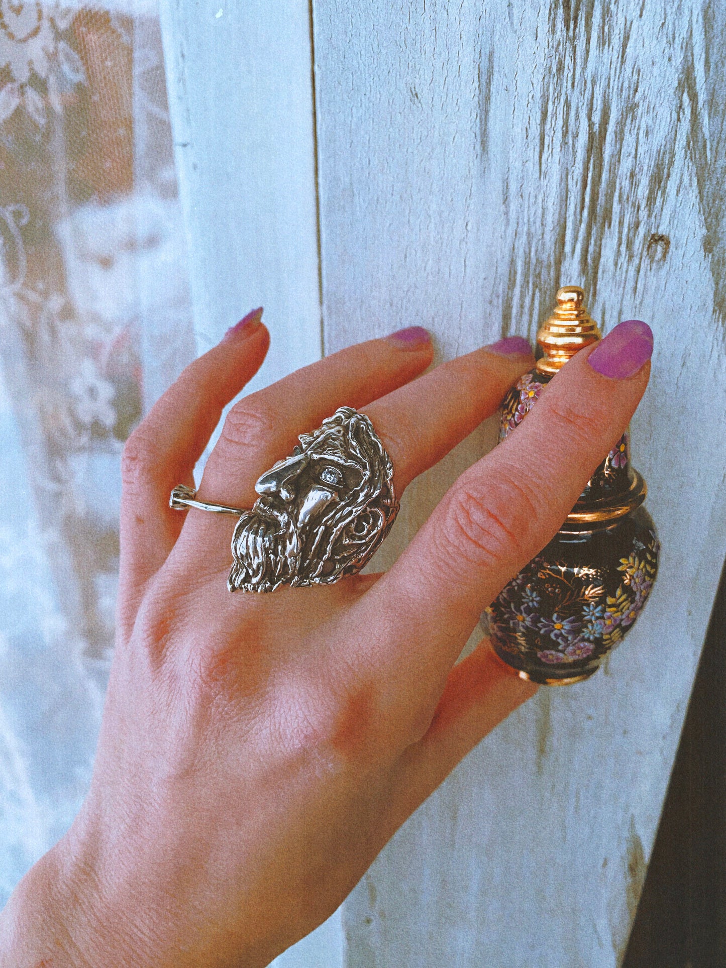 wizard ring with glimmering eyes // warlock stargod