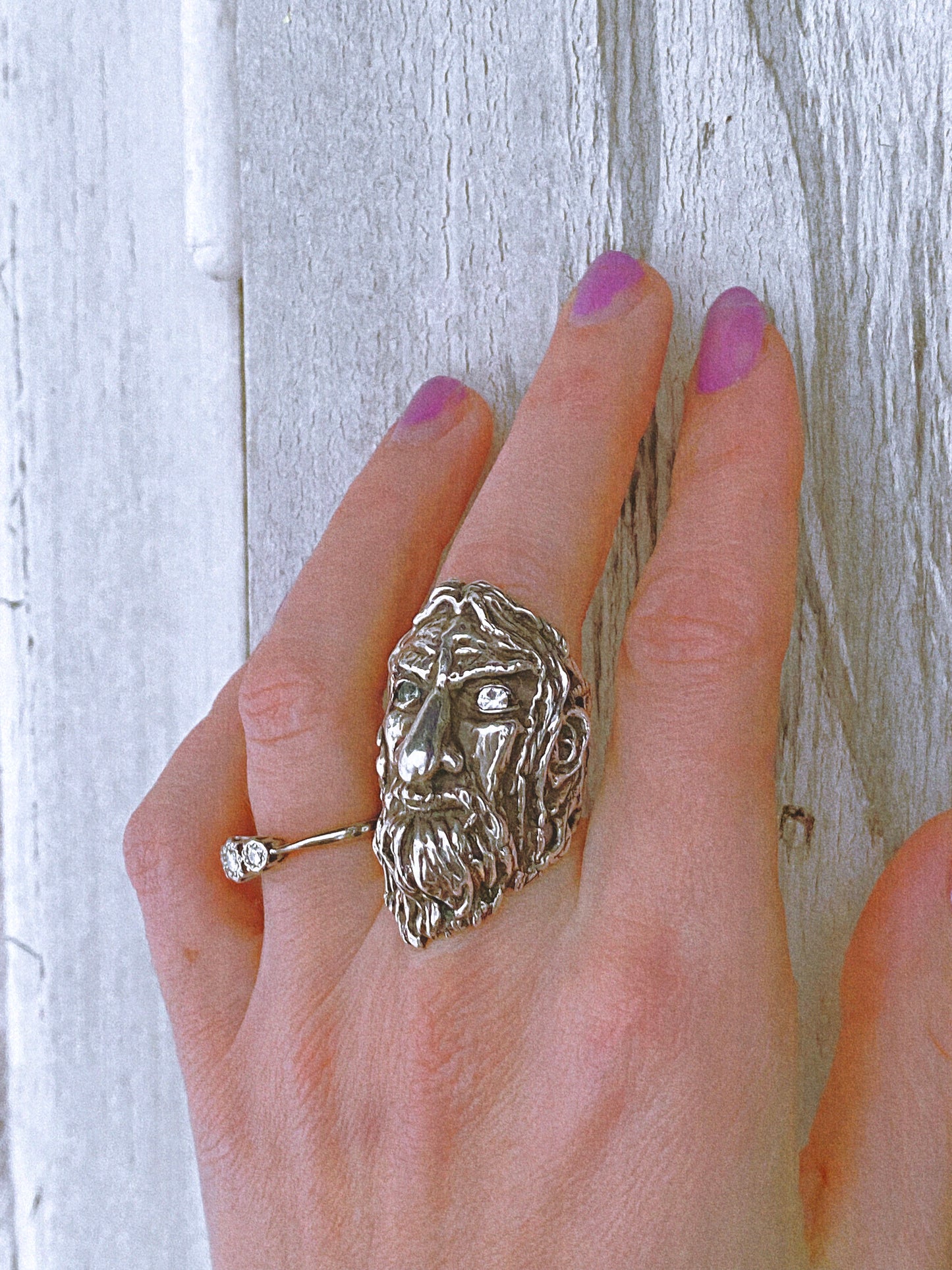 wizard ring with glimmering eyes // warlock stargod