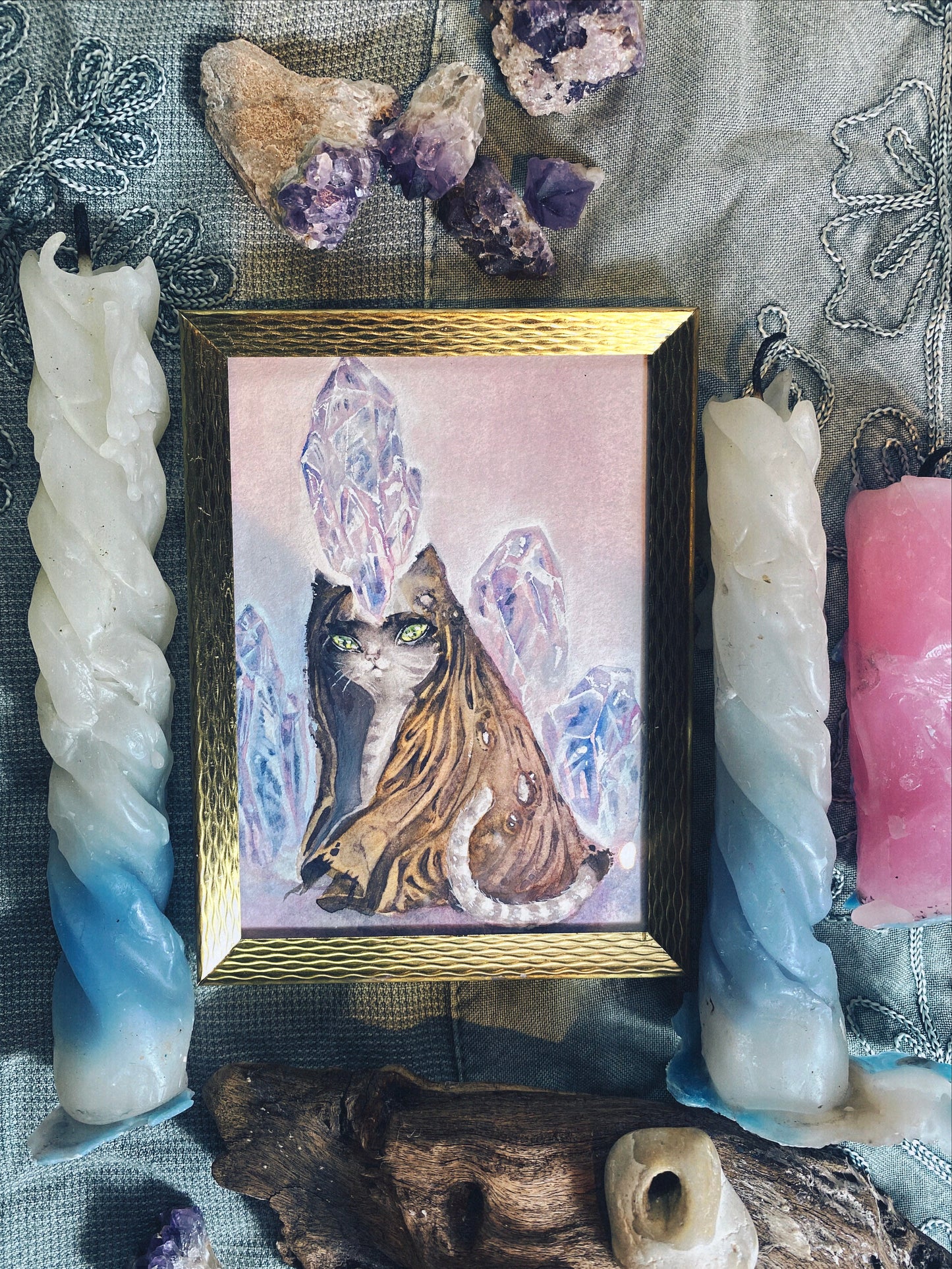 all seeing gaze // framed original art