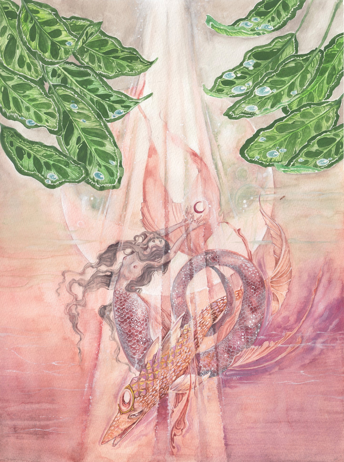 Full Sturgeon Moon // Original Painting