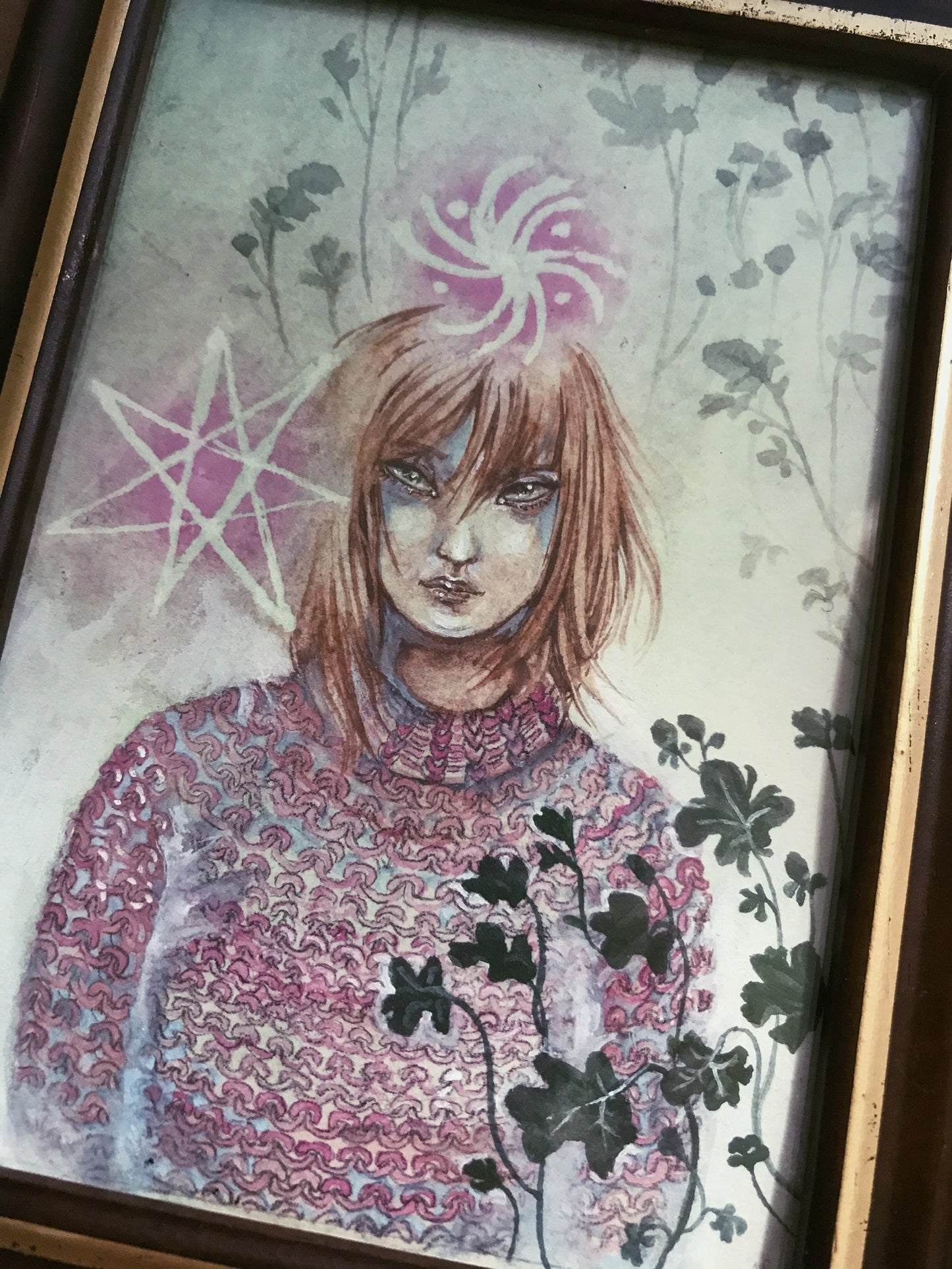 autumn knits // framed mini art