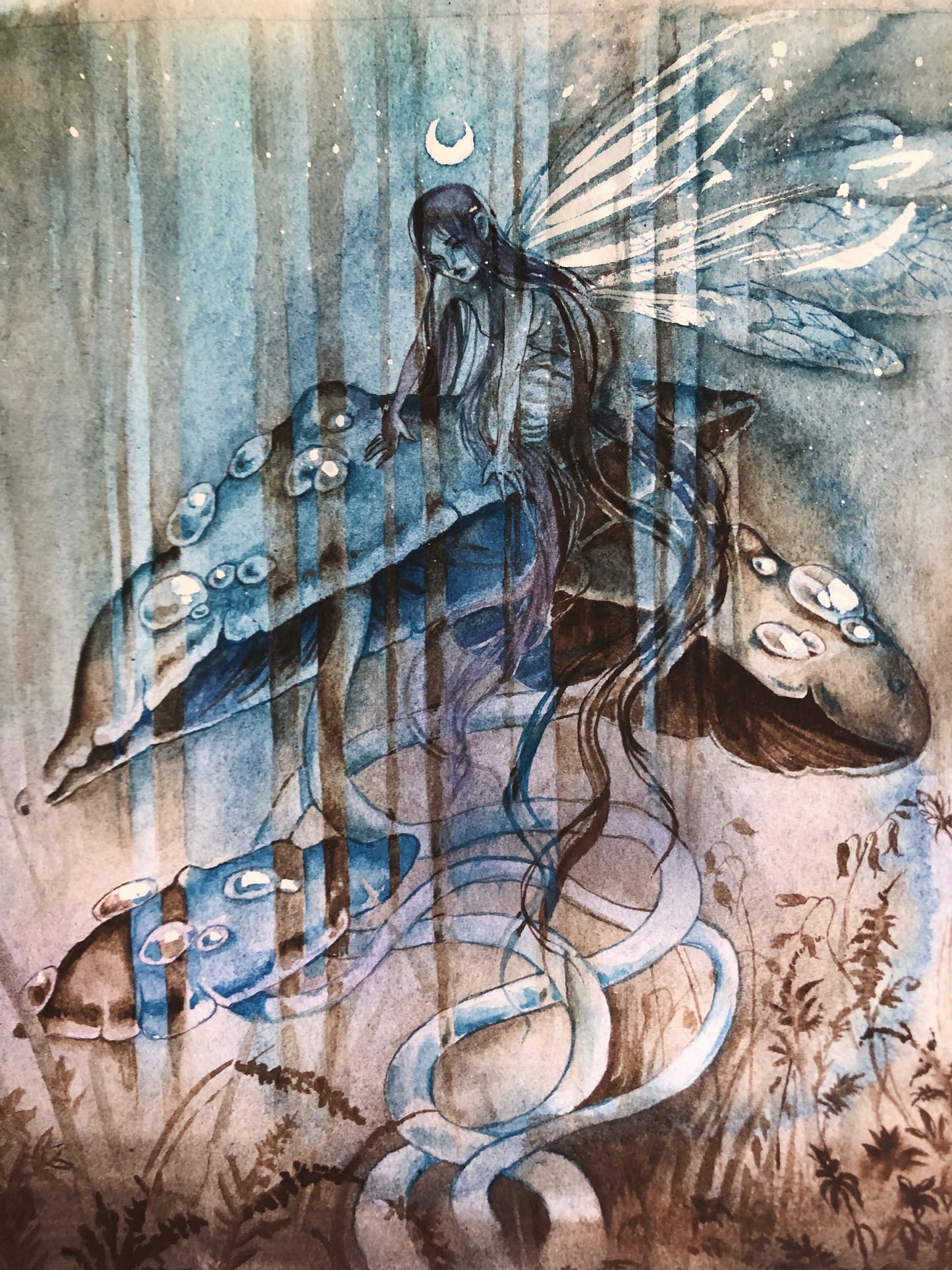 'underneath the light' original art