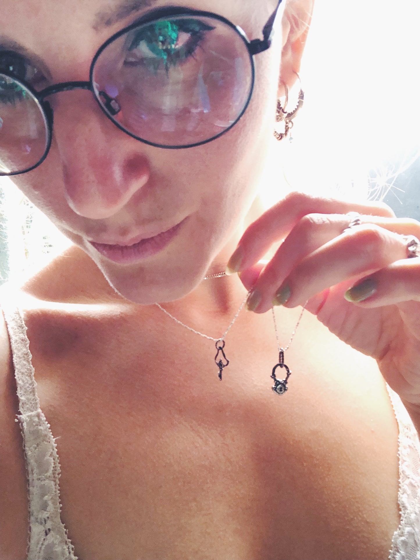 locke amulets // padlock and key companion pendants necklace