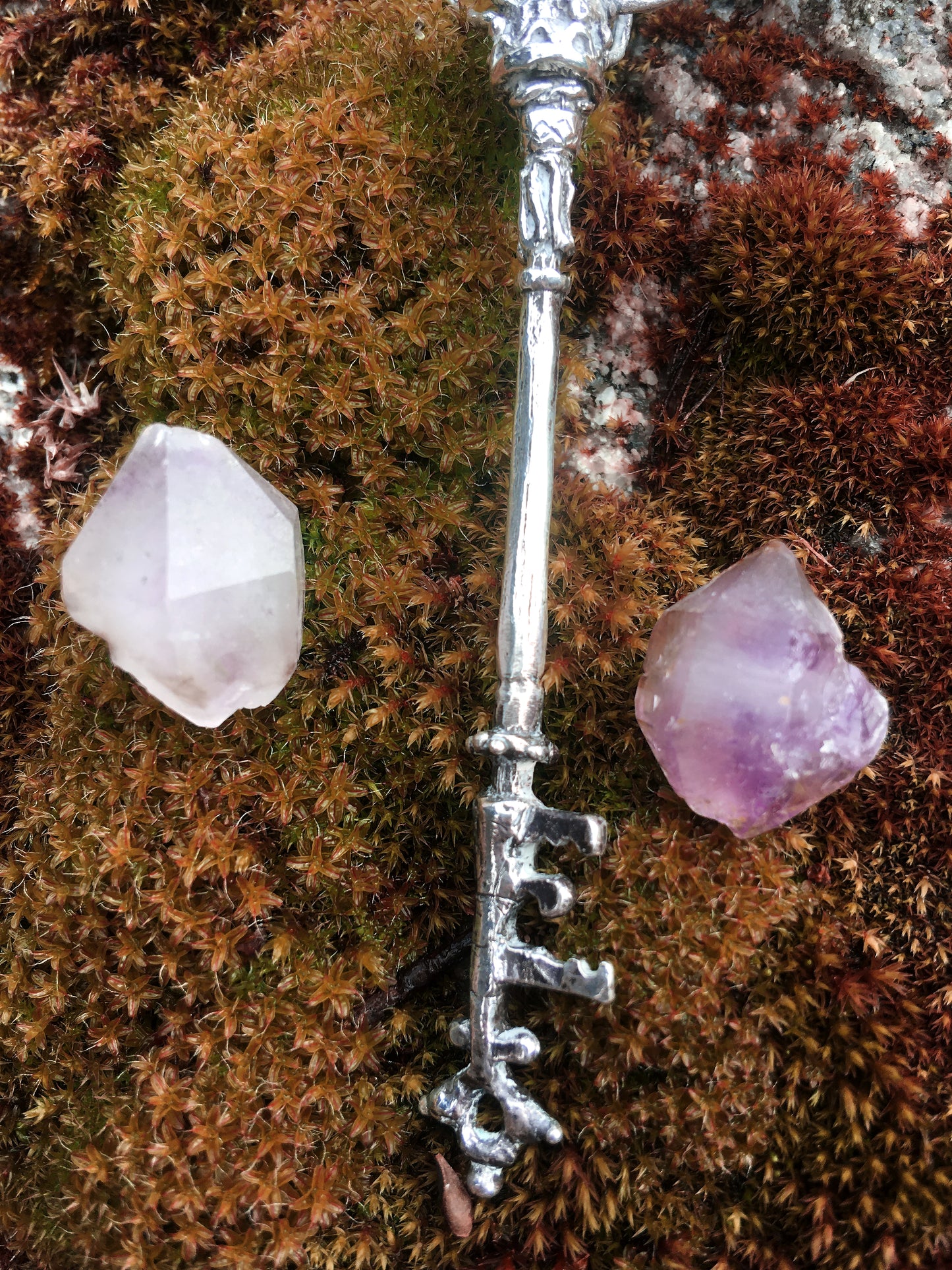 clavicula // silver key pendant – handcrafted sterling silver key necklace, gothic artisan jewellery