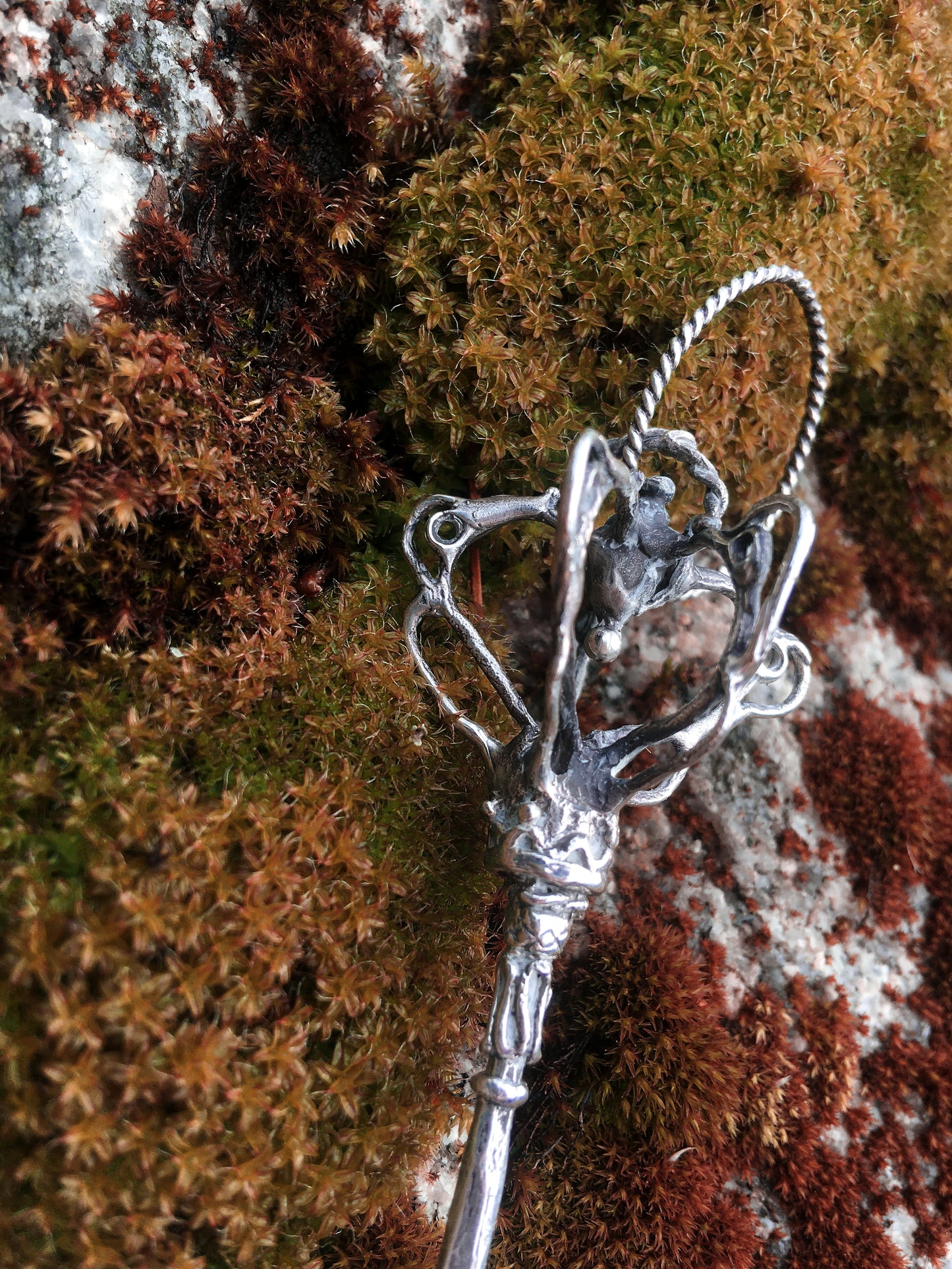 clavicula // silver key pendant – handcrafted sterling silver key necklace, gothic artisan jewellery