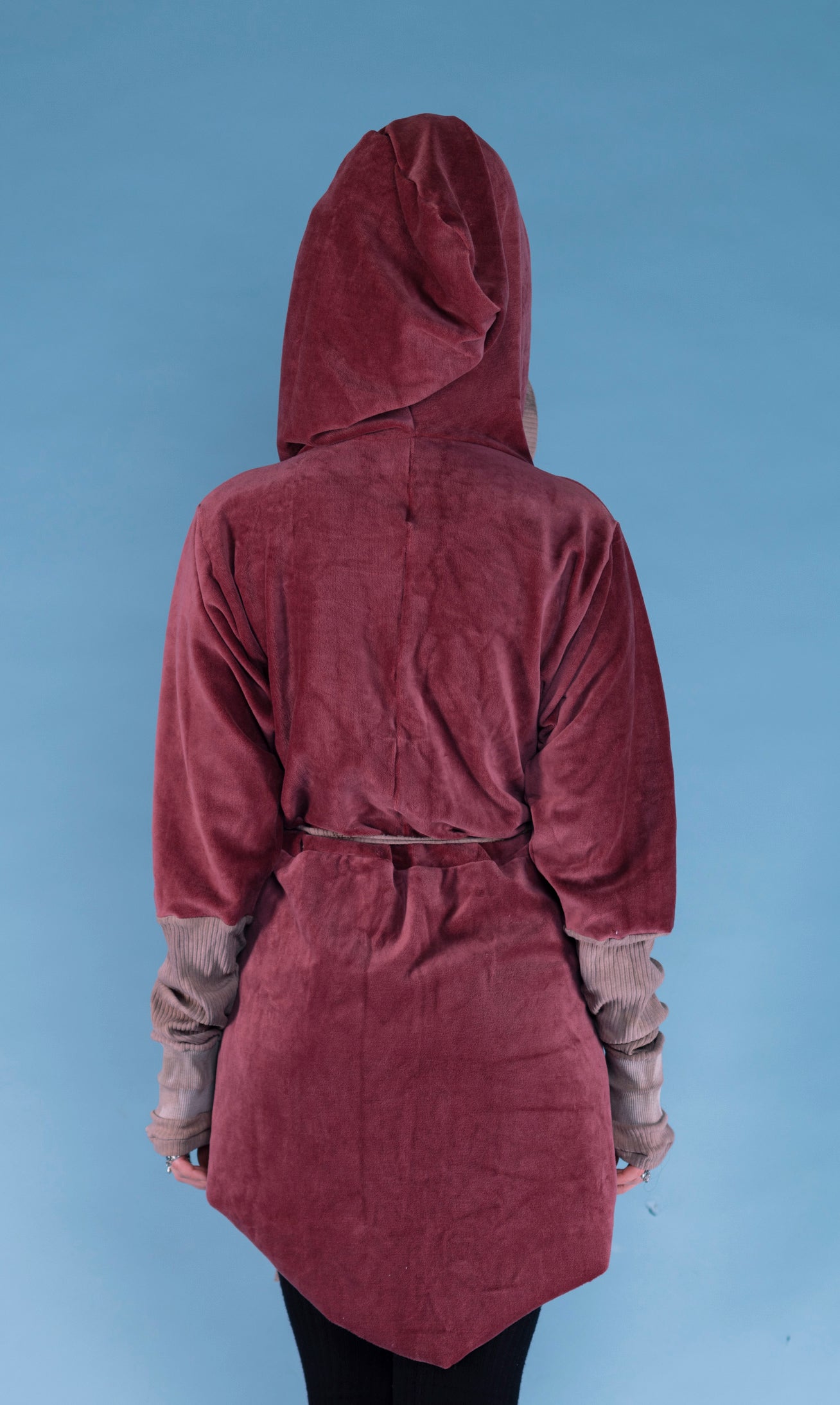 rusty velvet one of a kind hoodie // chrysalis