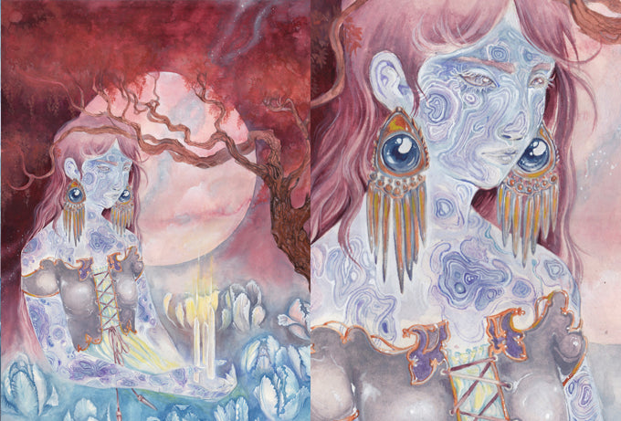 Full Cold Moon // Original Painting