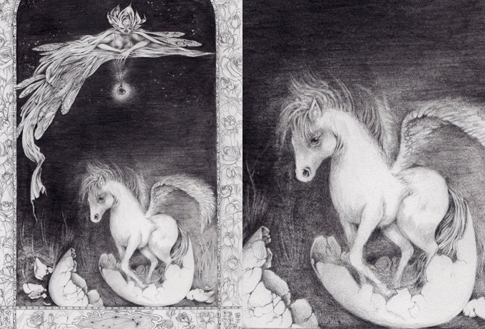 (Aries) Hatchling Pegasus // Original Drawing