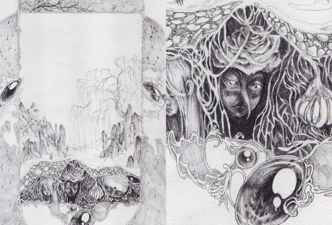(Scorpio) Under Willows // Original Drawing