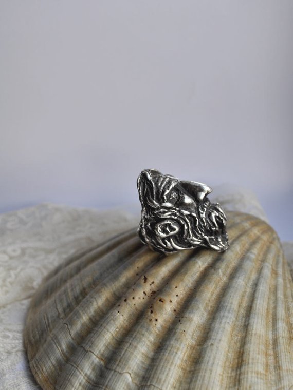 wizard ring with glimmering eyes // warlock stargod
