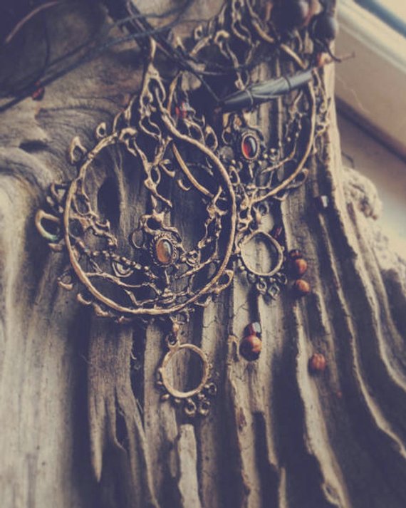amber sun necklace // solar talisman