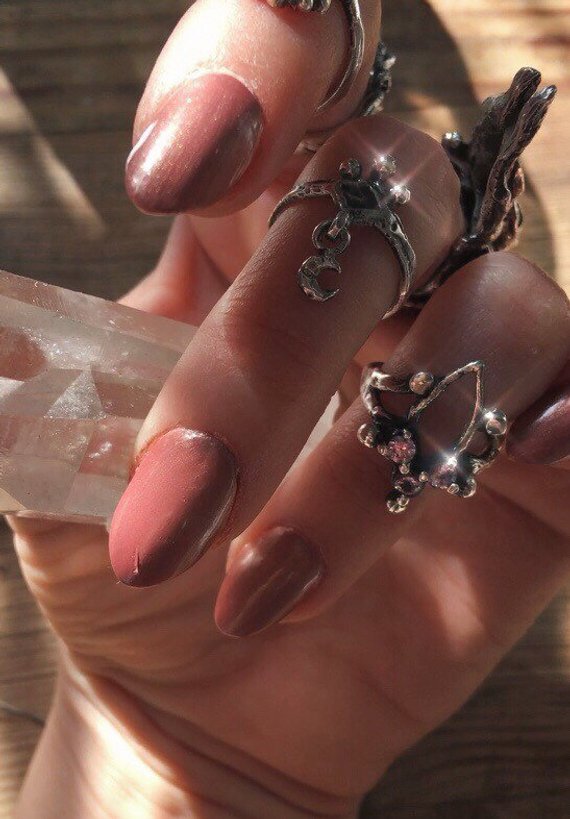 mini portal ring // 'triple crown'