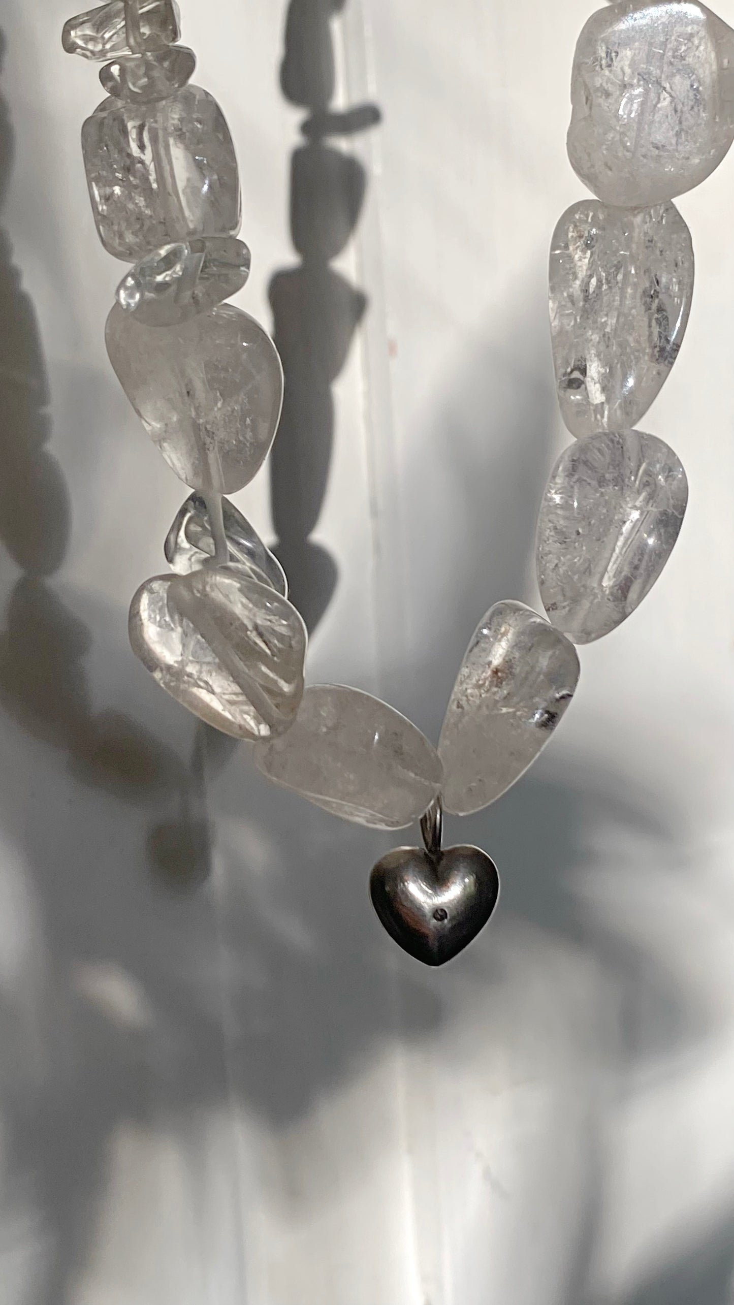clear quartz silver love radiant