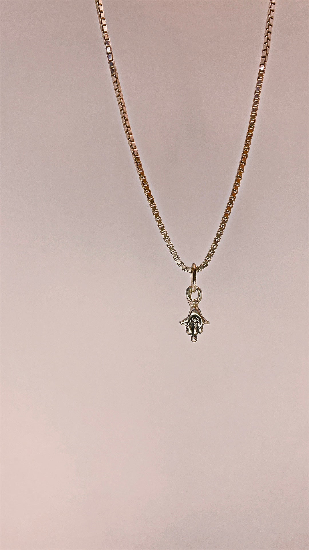 mini hamsa II // inanna ishtar goddess fatima miriam silver hand charm