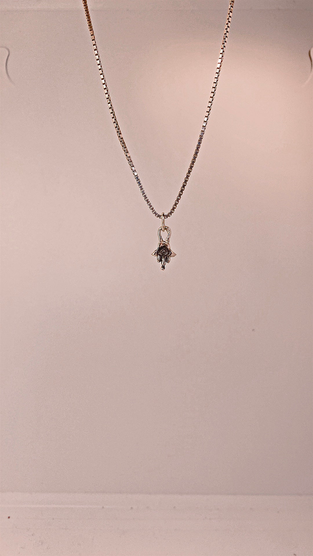 mini hamsa I // inanna ishtar goddess fatima miriam silver hand charm