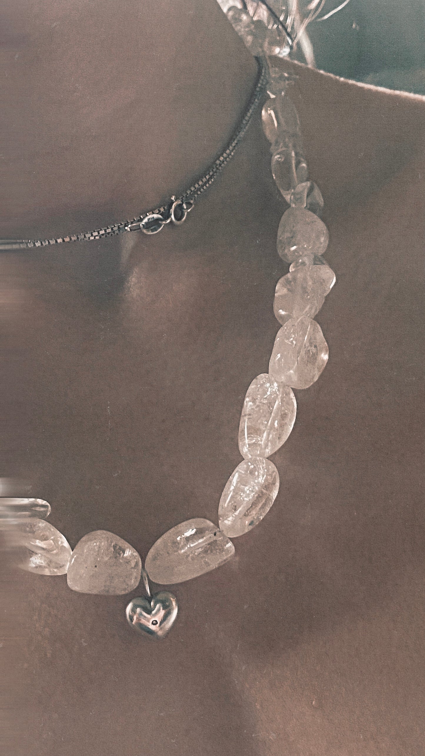 clear quartz silver love radiant
