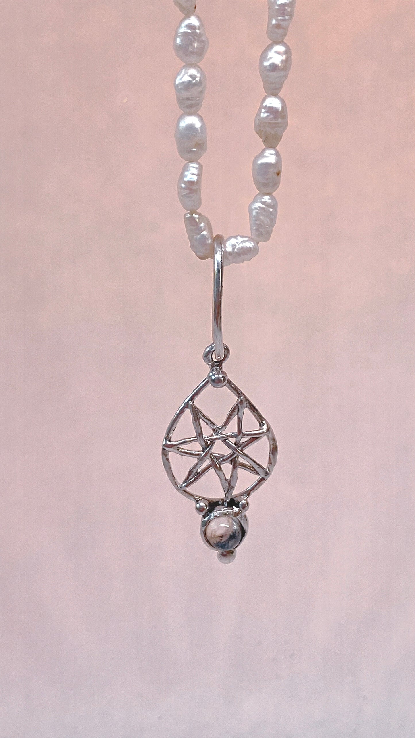 ᠅ sunken city ᠅ opal fog star – one-of-a-kind silver opal star pendant, handmade artisan jewellery, ethereal luxury heirloom gift
