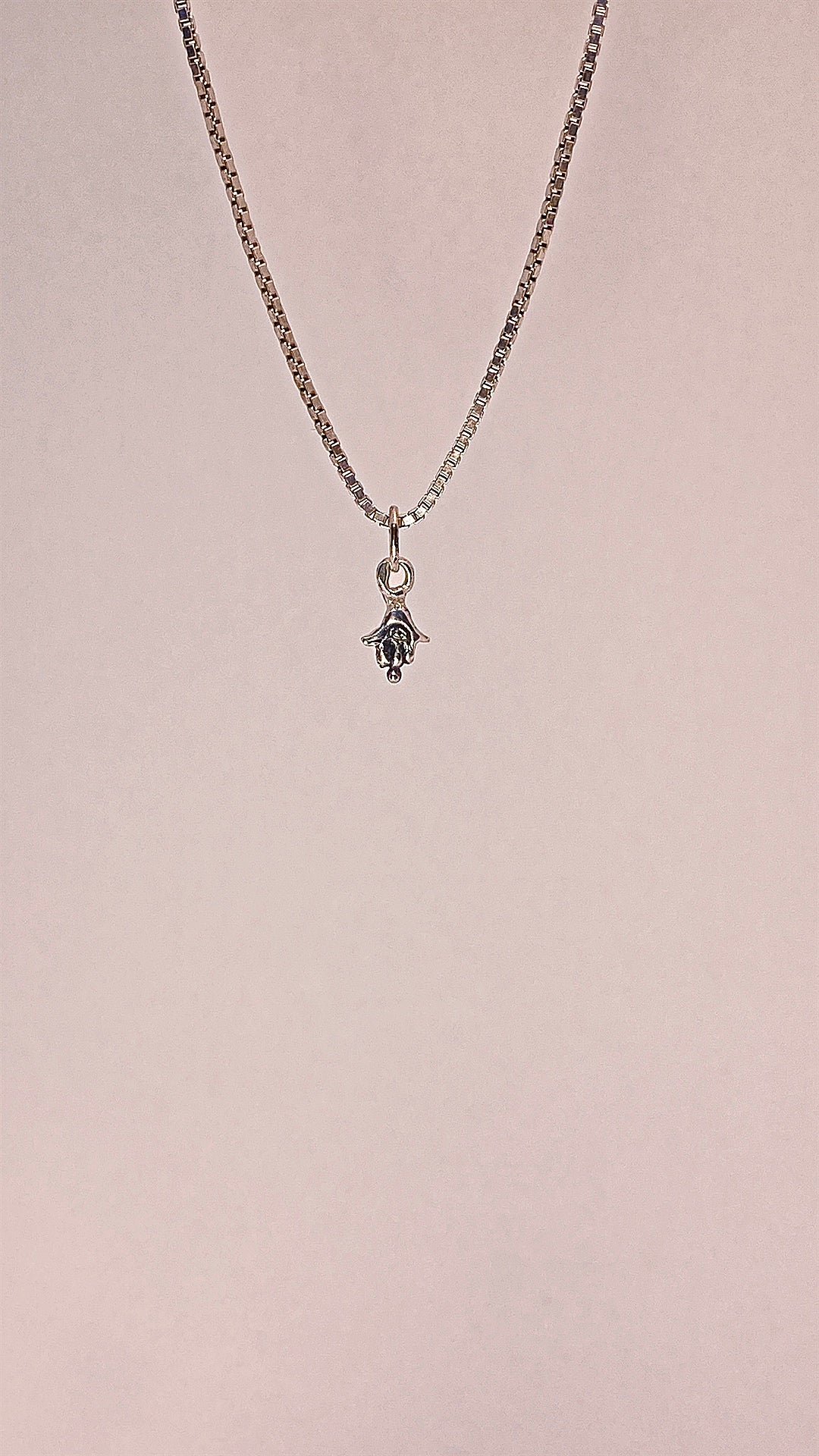 mini hamsa II // inanna ishtar goddess fatima miriam silver hand charm