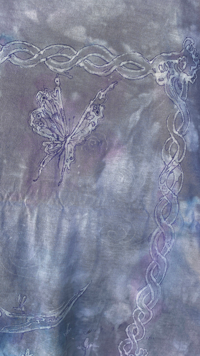 butterfly crescent tee