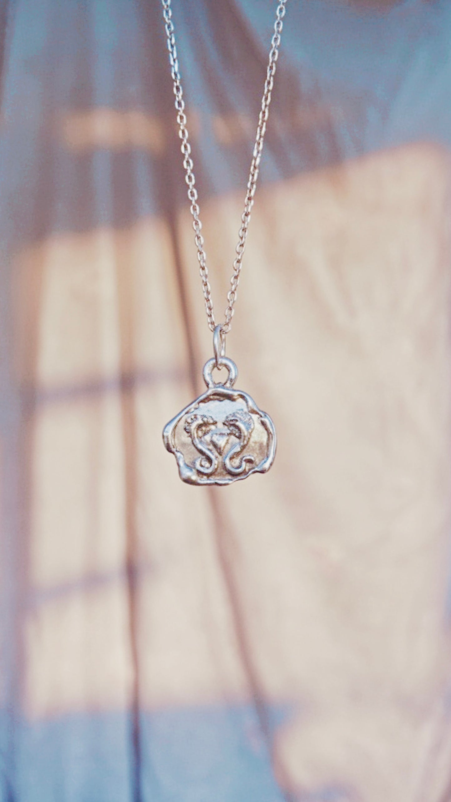 love sneks II // one of a kind silver coin double serpent charm