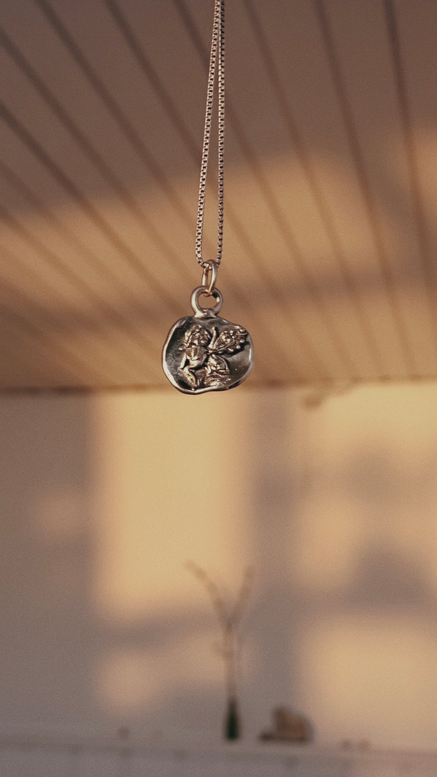 butterfly fae I // one of a kind fairy coin gift brass medallion