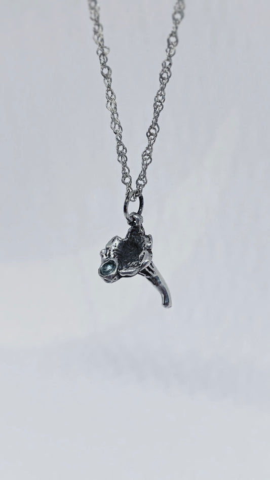 mushroom pendant // 'dewy agarica'