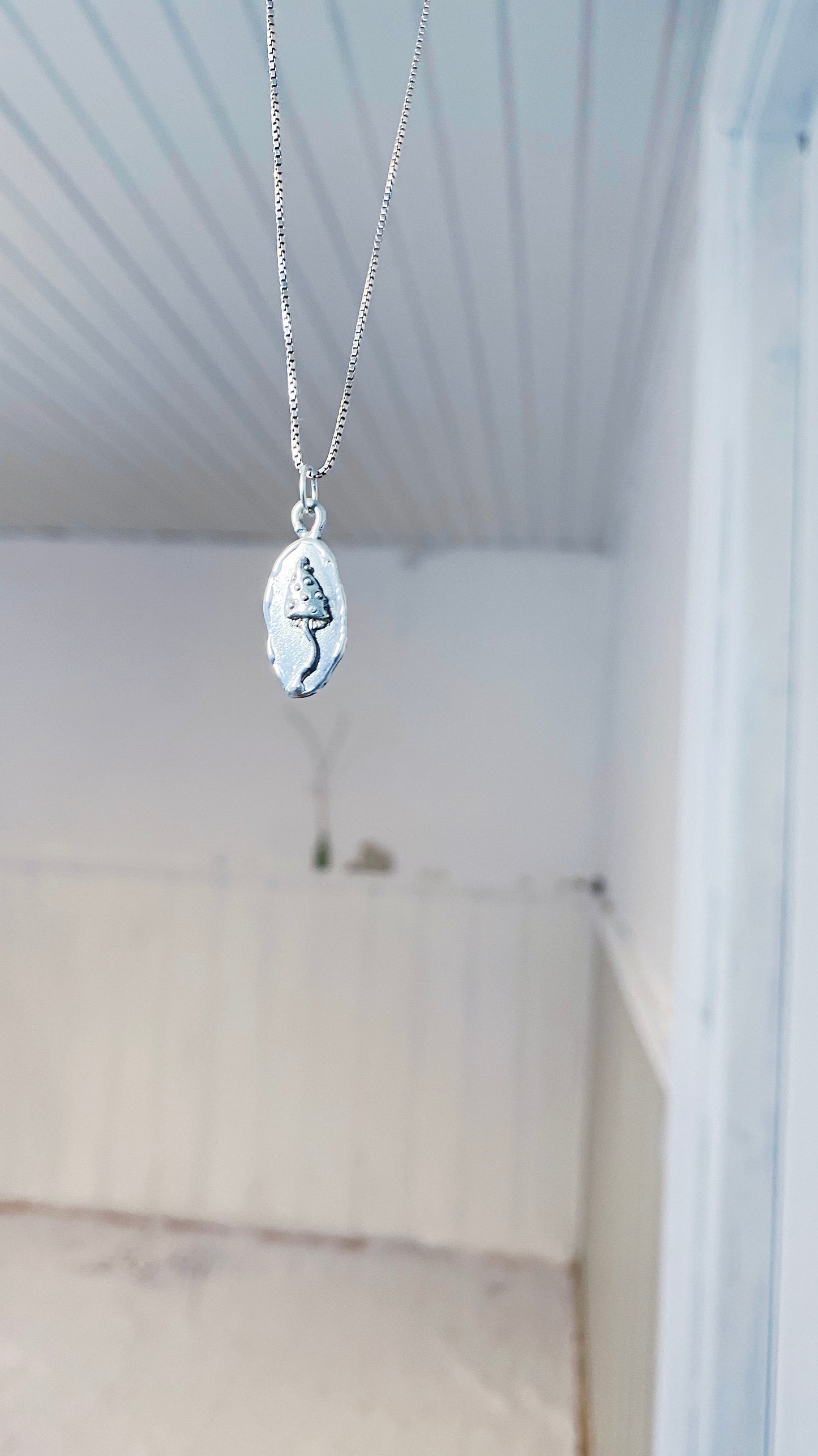 long shroom I // silver coin one of a kind medallion